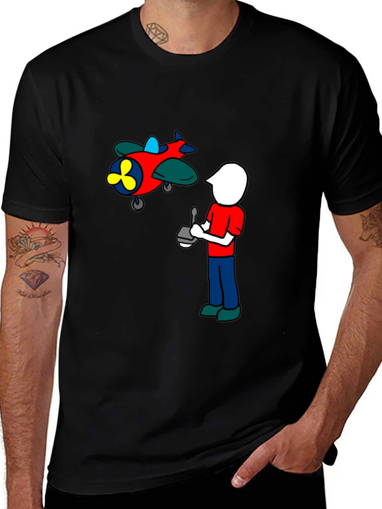 Variant 8 of Cartoon Plane T-Shirt