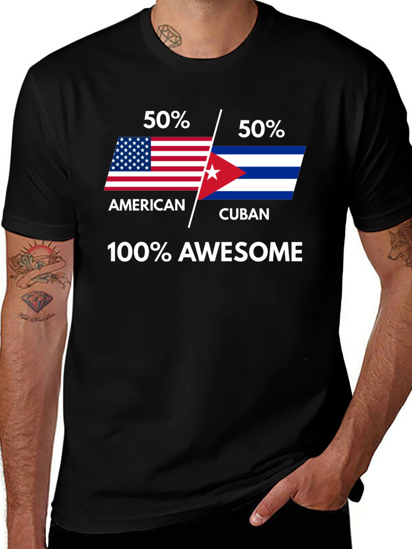 American Cuban Awesome Graphic Tee