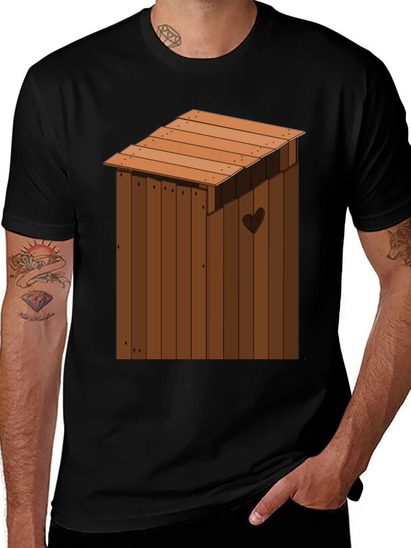 Variant 5 of Outhouse Humor Novelty T-Shirt