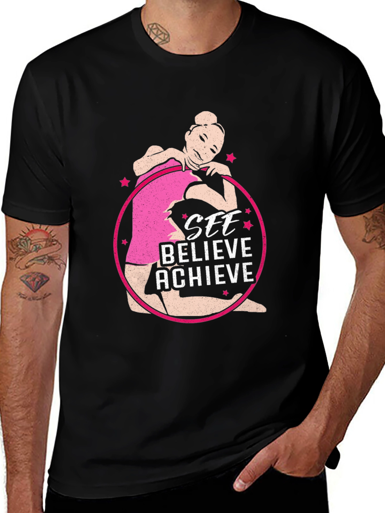 Variant 2 of See Believe Achieve Graphic Tee