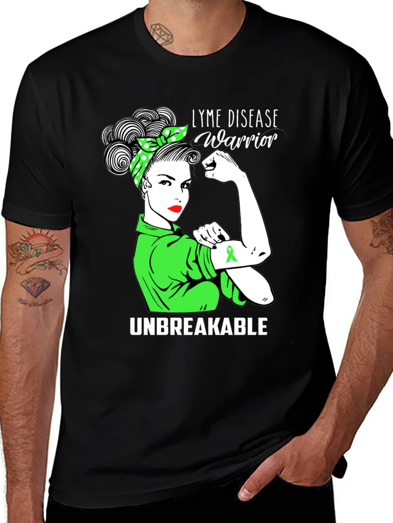 Lyme Disease Warrior T-Shirt - Unbreakable Awareness Tee