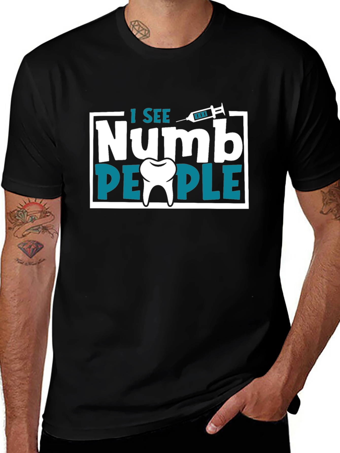Variant 25 of I See Numb People Dentist Humor T-Shirt