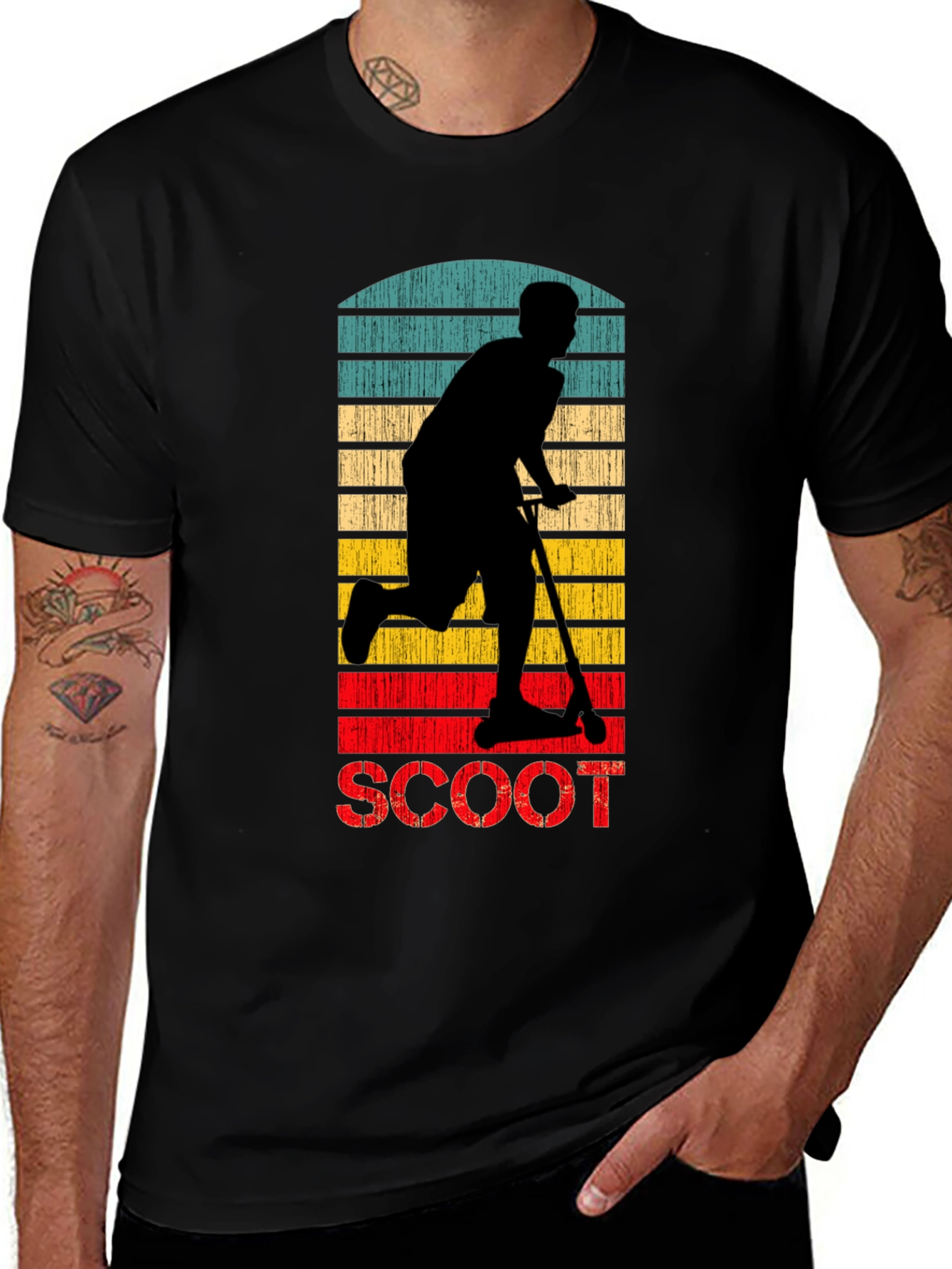 Retro Scooter Graphic T-Shirt