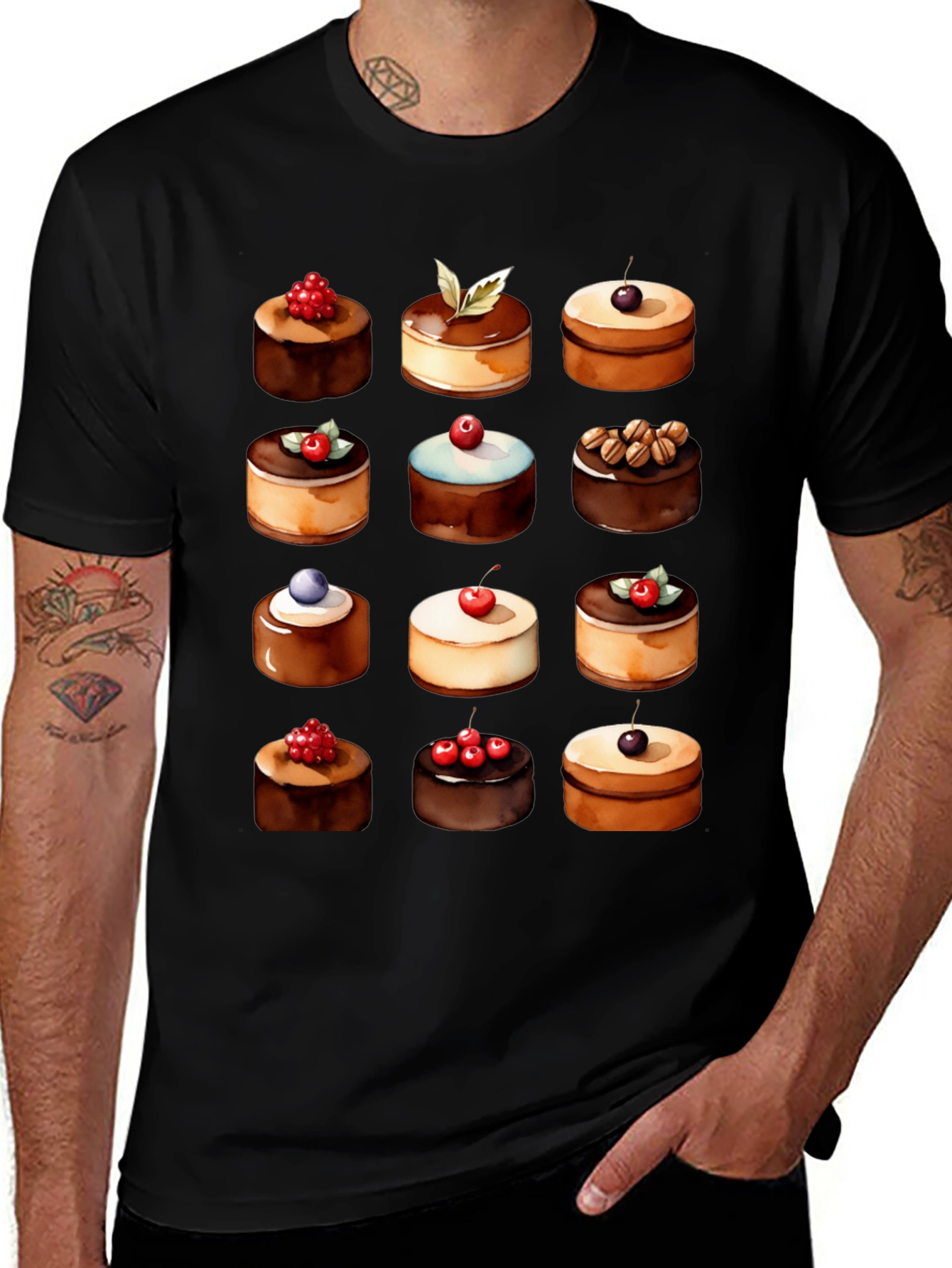 Variant 26 of Dessert Lover T-Shirt - Sweet Treat Design