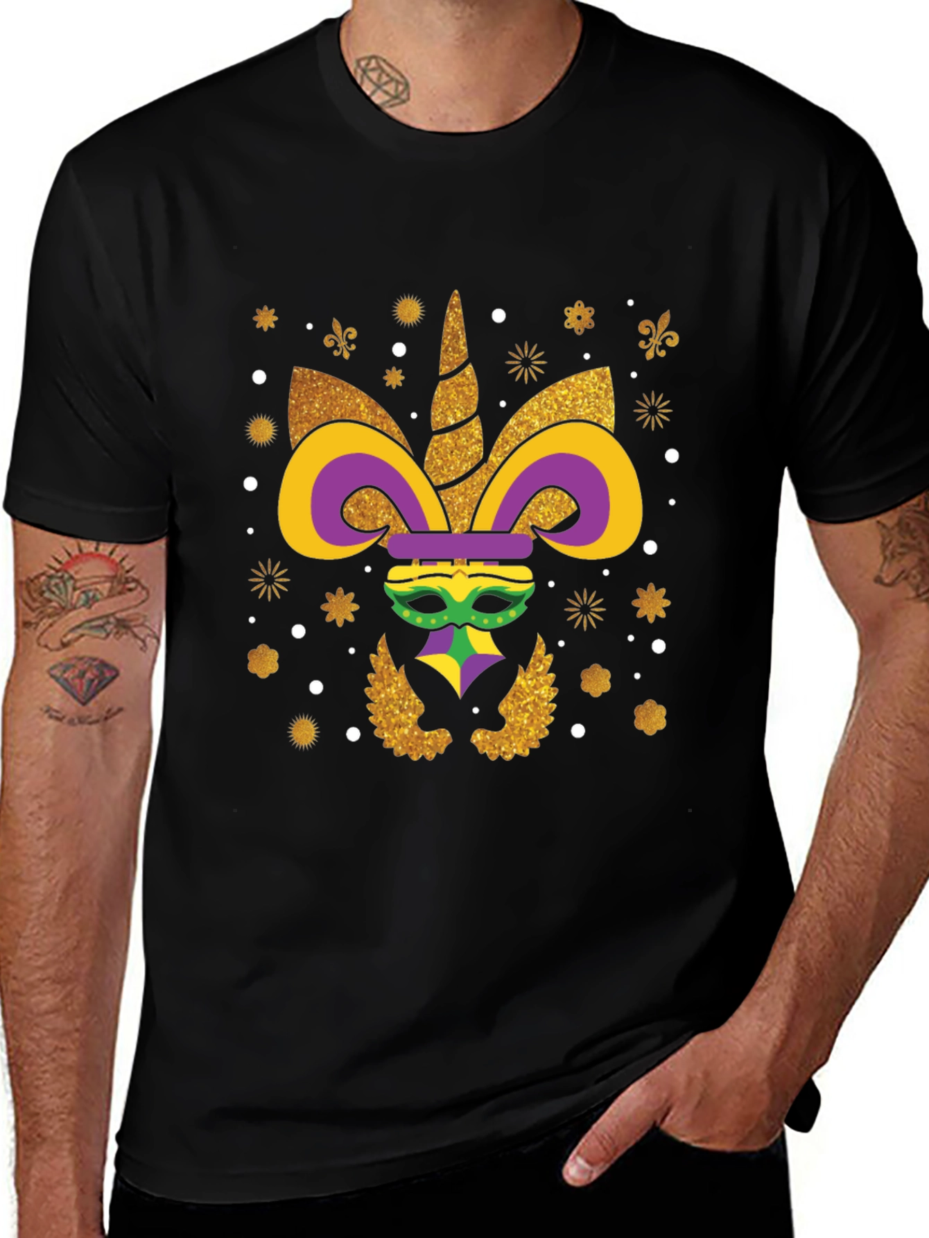 Mardi Gras Unicorn T-Shirt