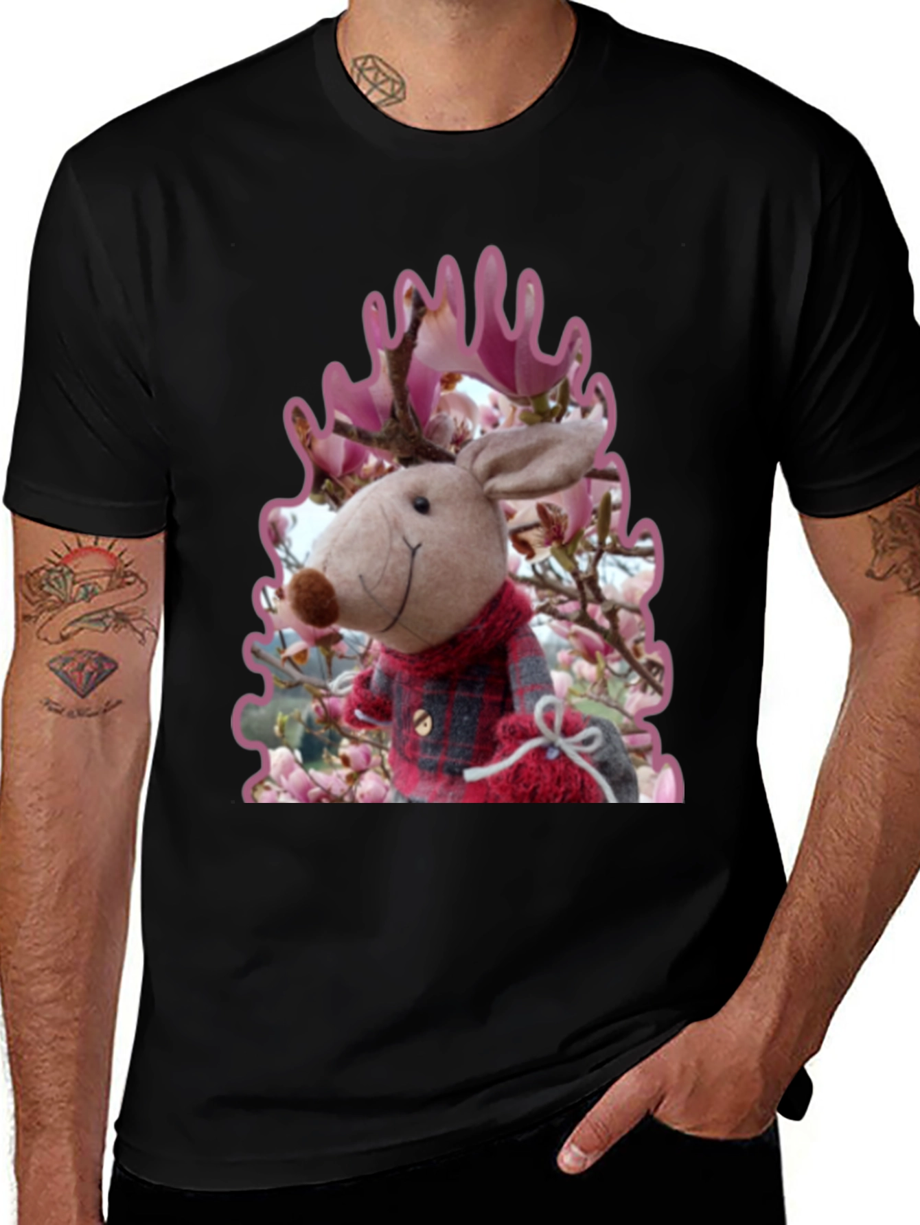 Moose Plush T-Shirt, Unique Graphic Tee