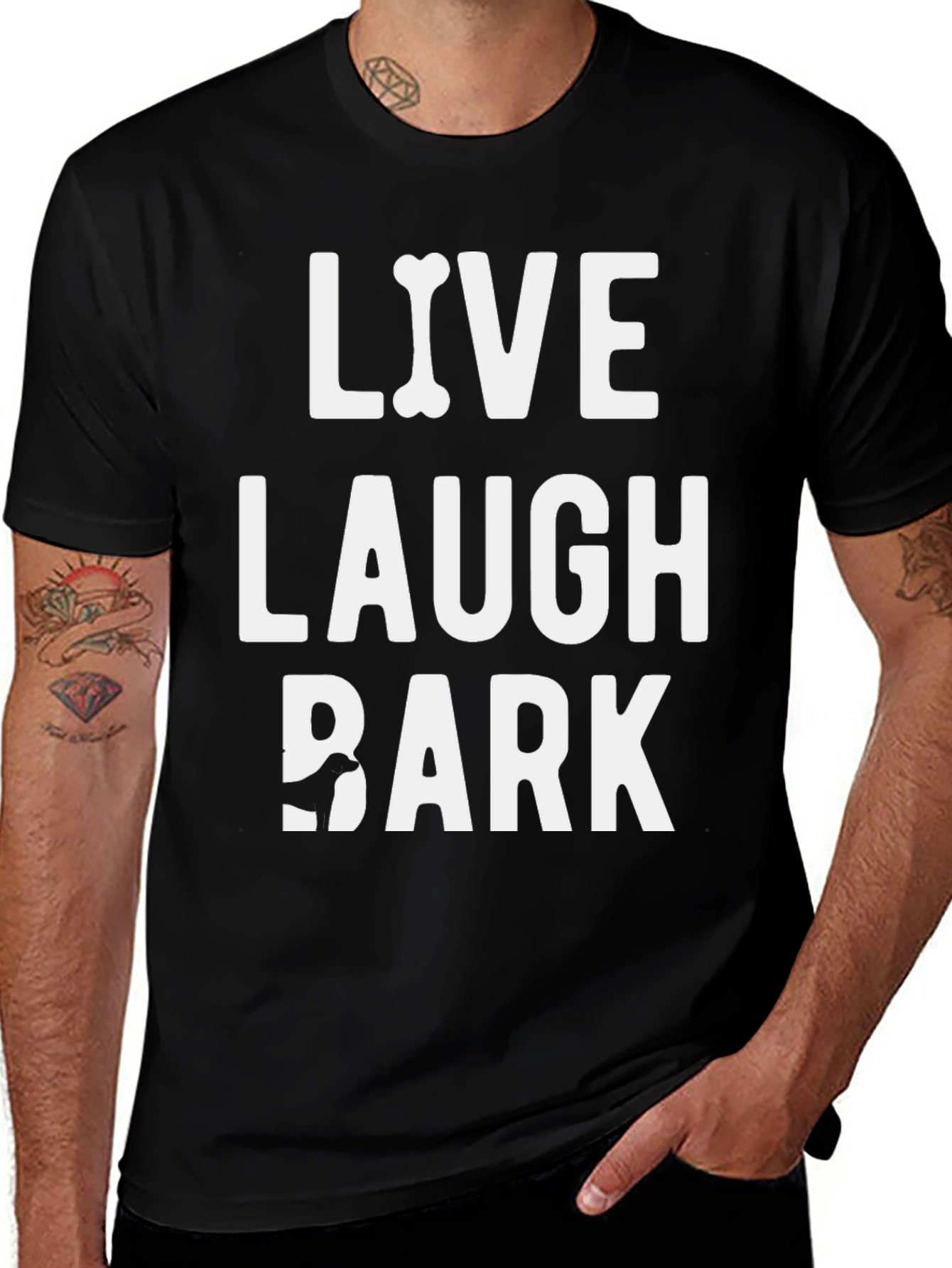 Variant 4 of Live Laugh Bark Dog Lover T-Shirt