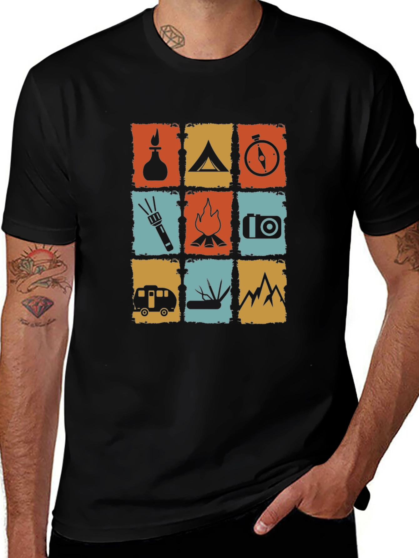Variant 20 of Camping Adventure T-Shirt - Nature Lover Style