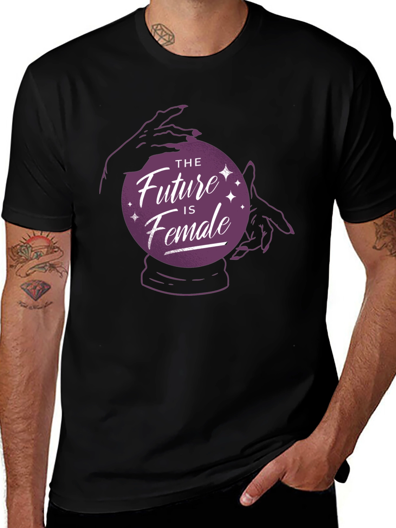 Variant 20 of The Future is Female Graphic Tee - Black