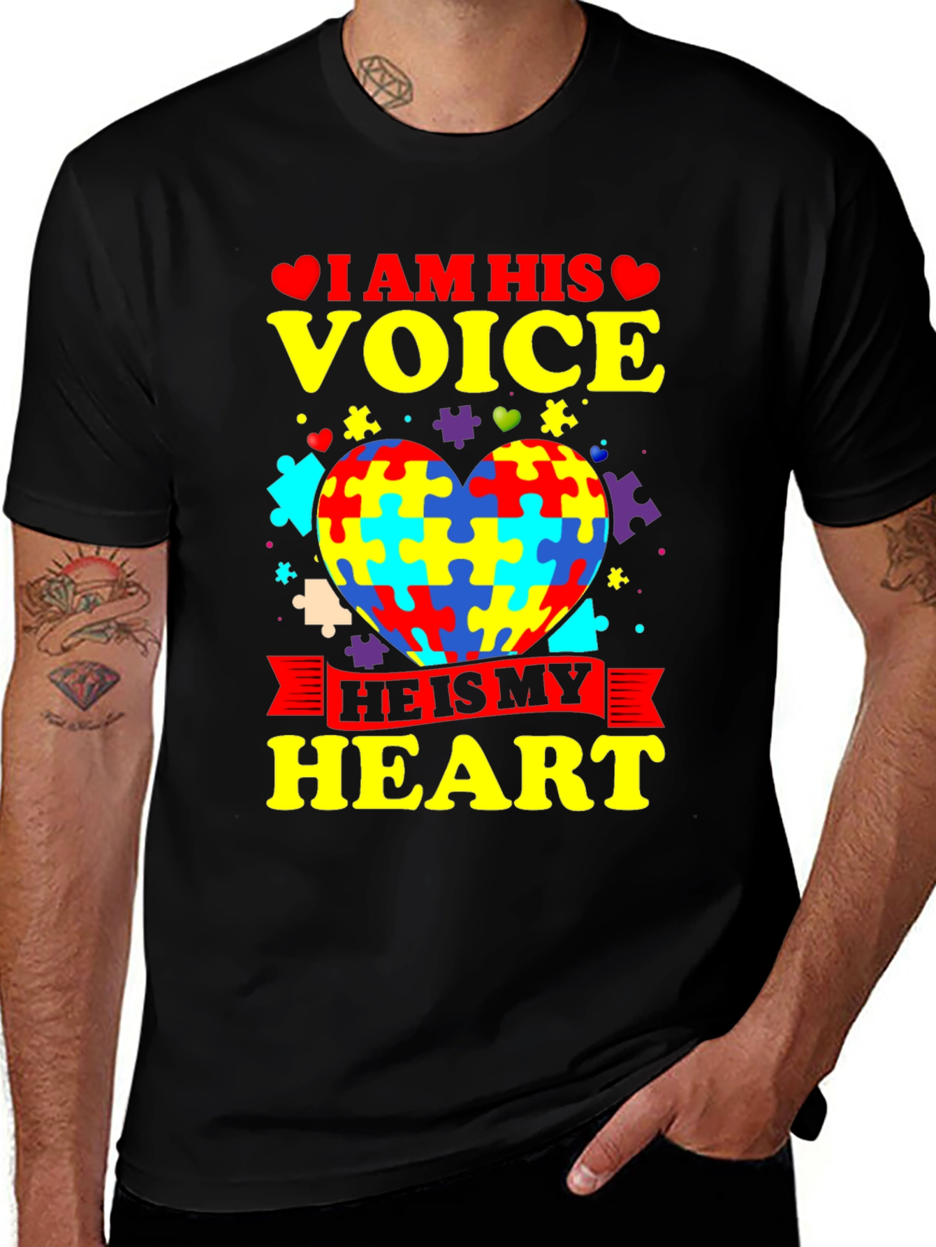 Autism Awareness T-Shirt - I Am His Voice