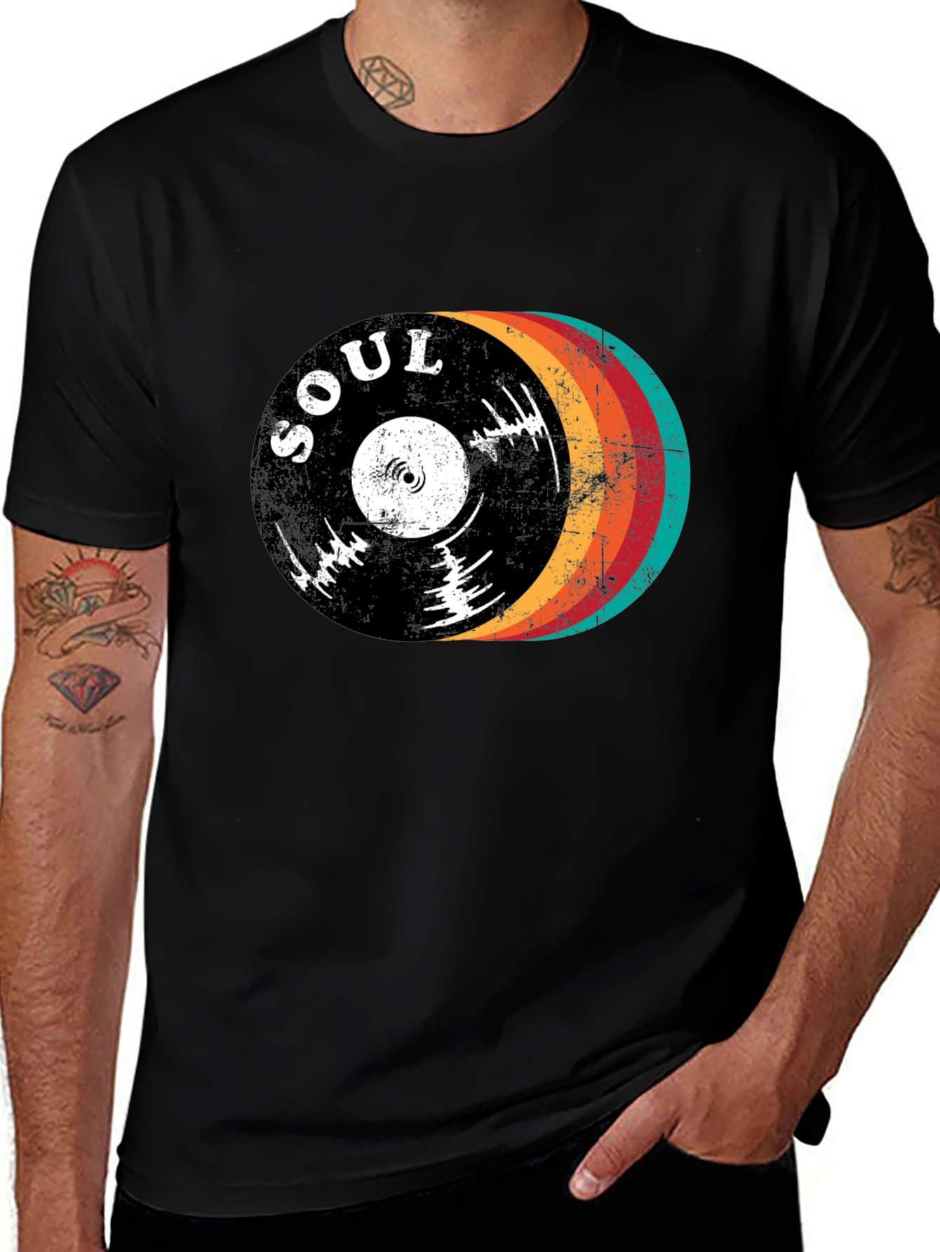 Variant 14 of Retro Soul Record Graphic Tee
