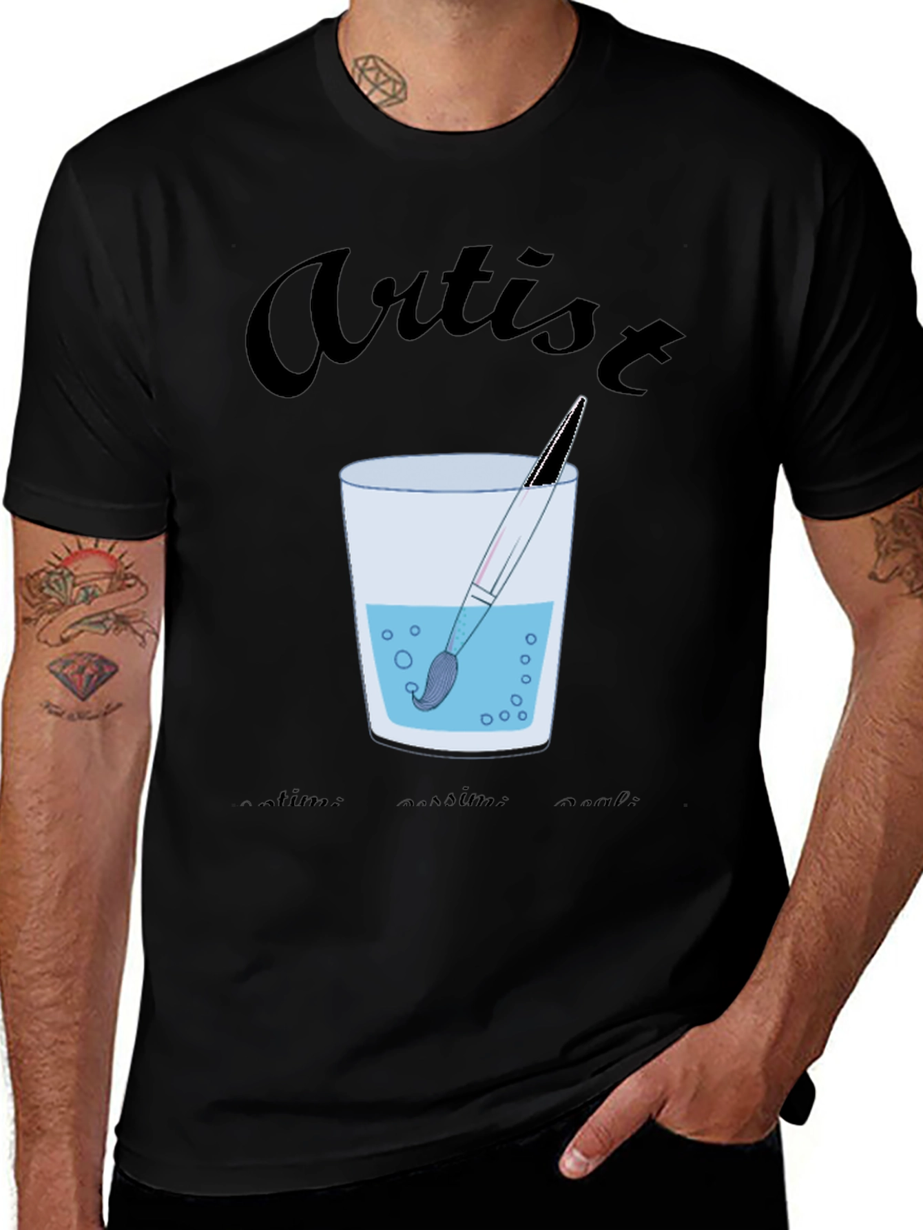 Artist Brush in Water T-Shirt