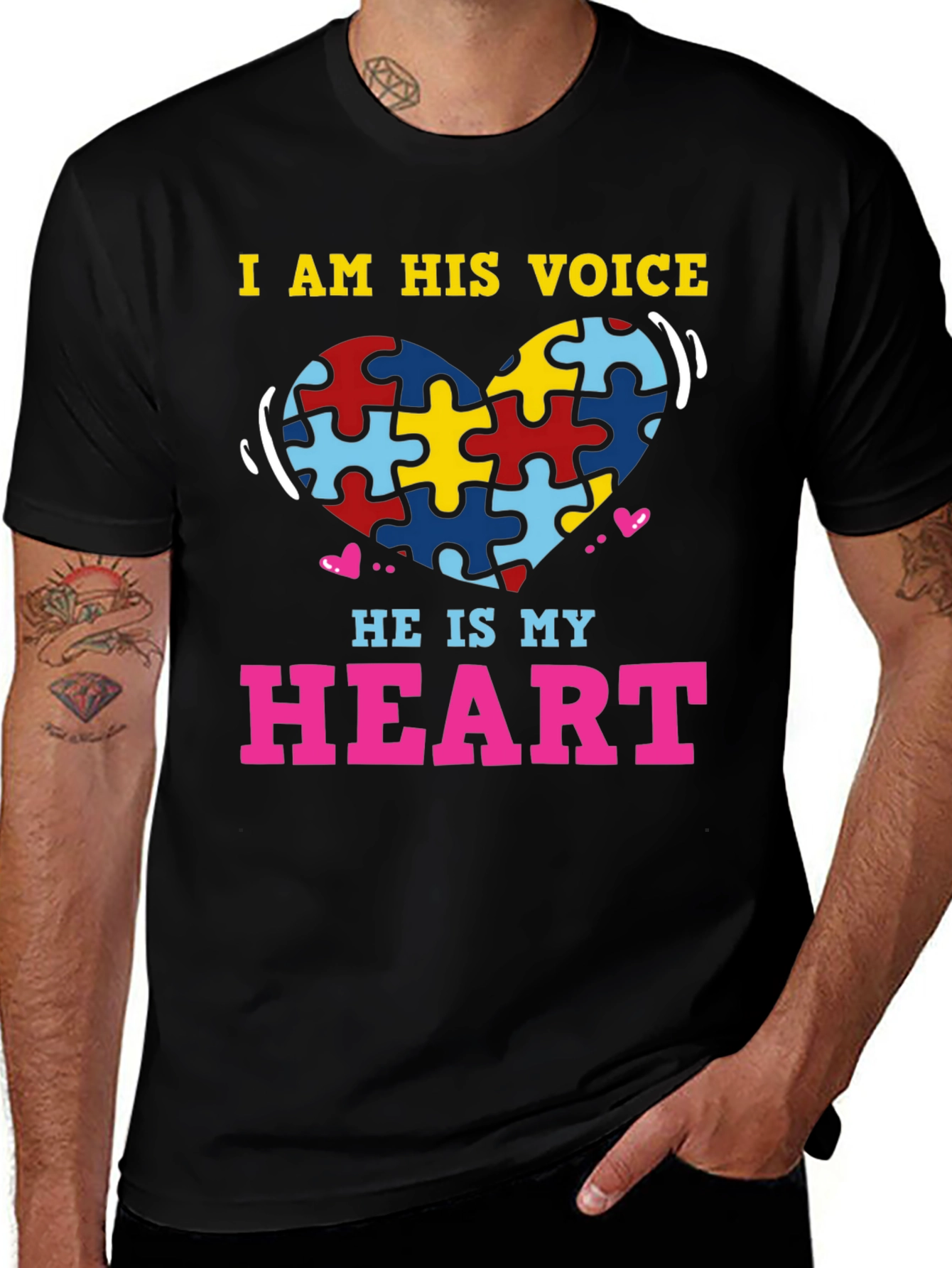 Autism Awareness T-Shirt - "I Am His Voice"