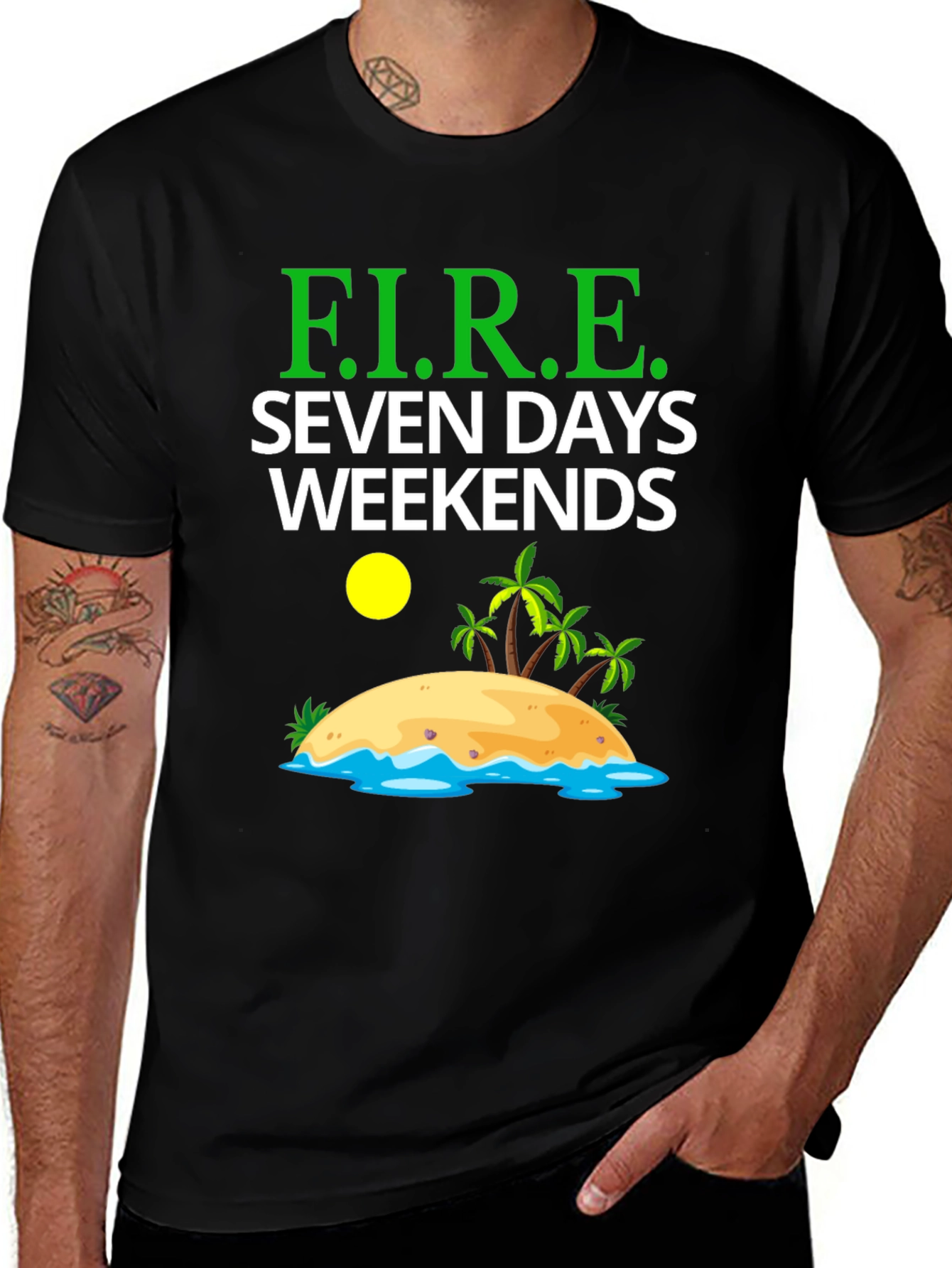 F.I.R.E. Seven Days Weekends Graphic T-Shirt
