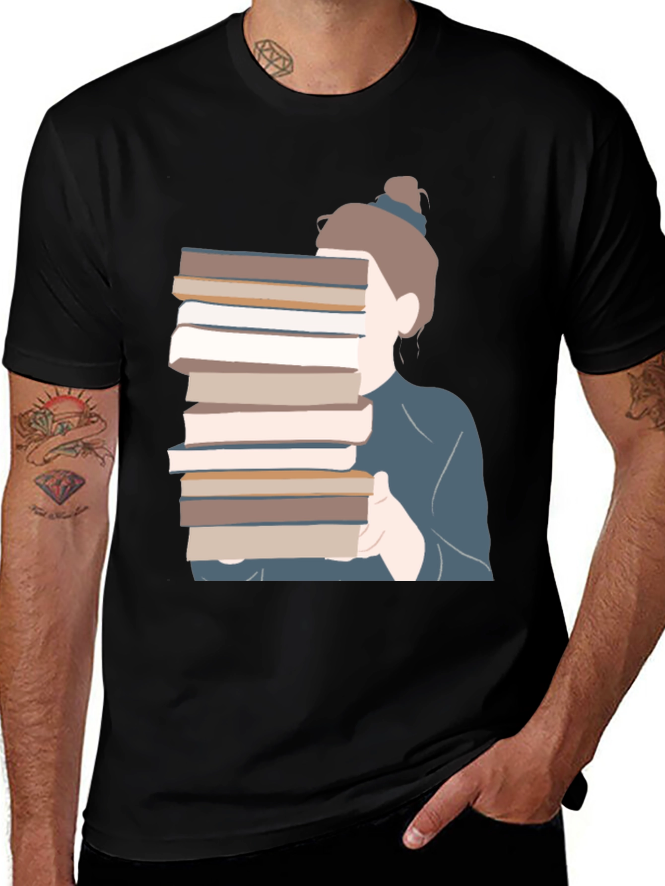 Variant 10 of Book Lover Graphic Tee - Stylish Bookworm Apparel