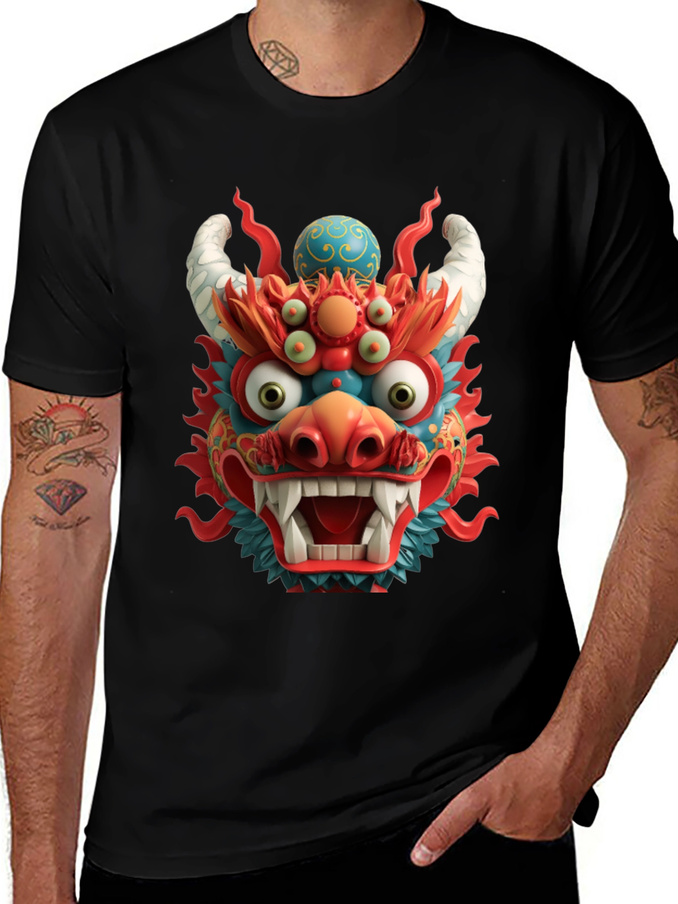 Variant 2 of Dragon Graphic T-Shirt - Bold Statement Tee