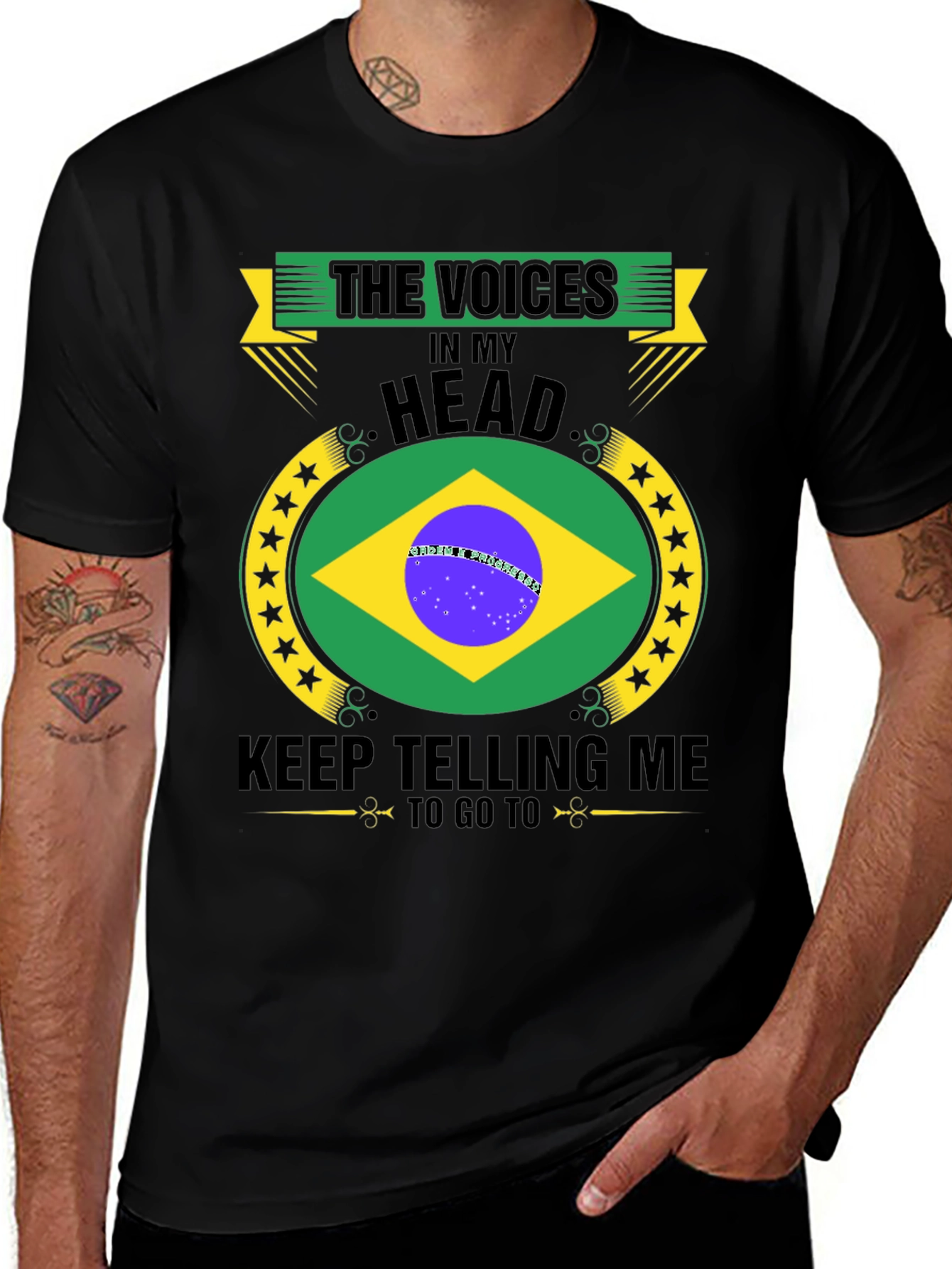 Brazil Travel T-Shirt: Voices In My Head