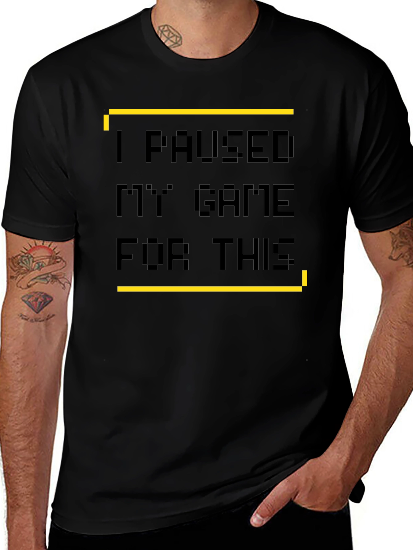 Variant 27 of I Paused My Game T-Shirt - Gamer Style