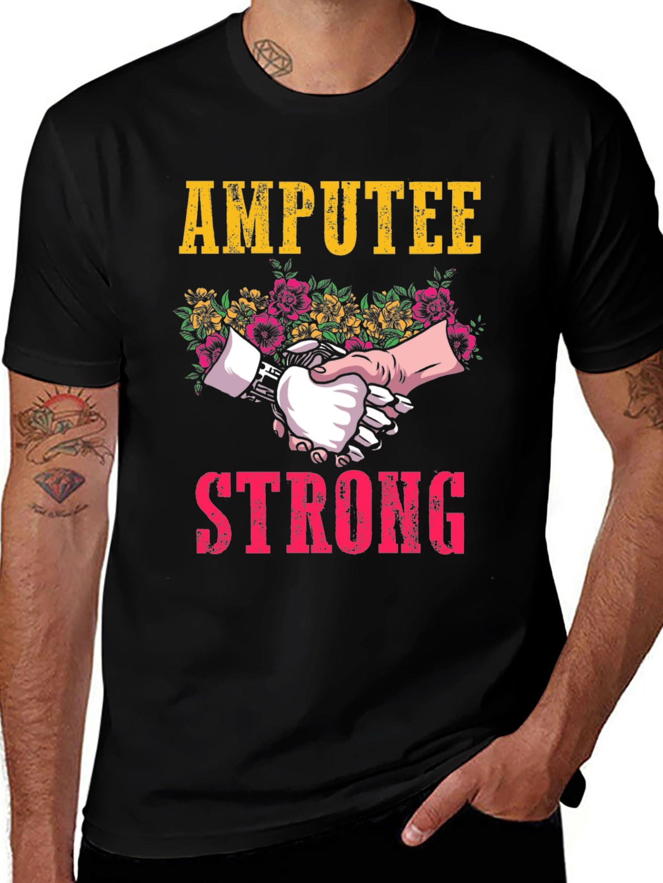 Variant 21 of Amputee Strong T-Shirt