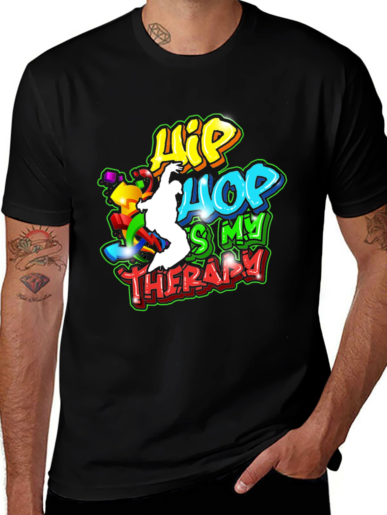 Variant 6 of Hip Hop Is My Therapy Graphic T-Shirt