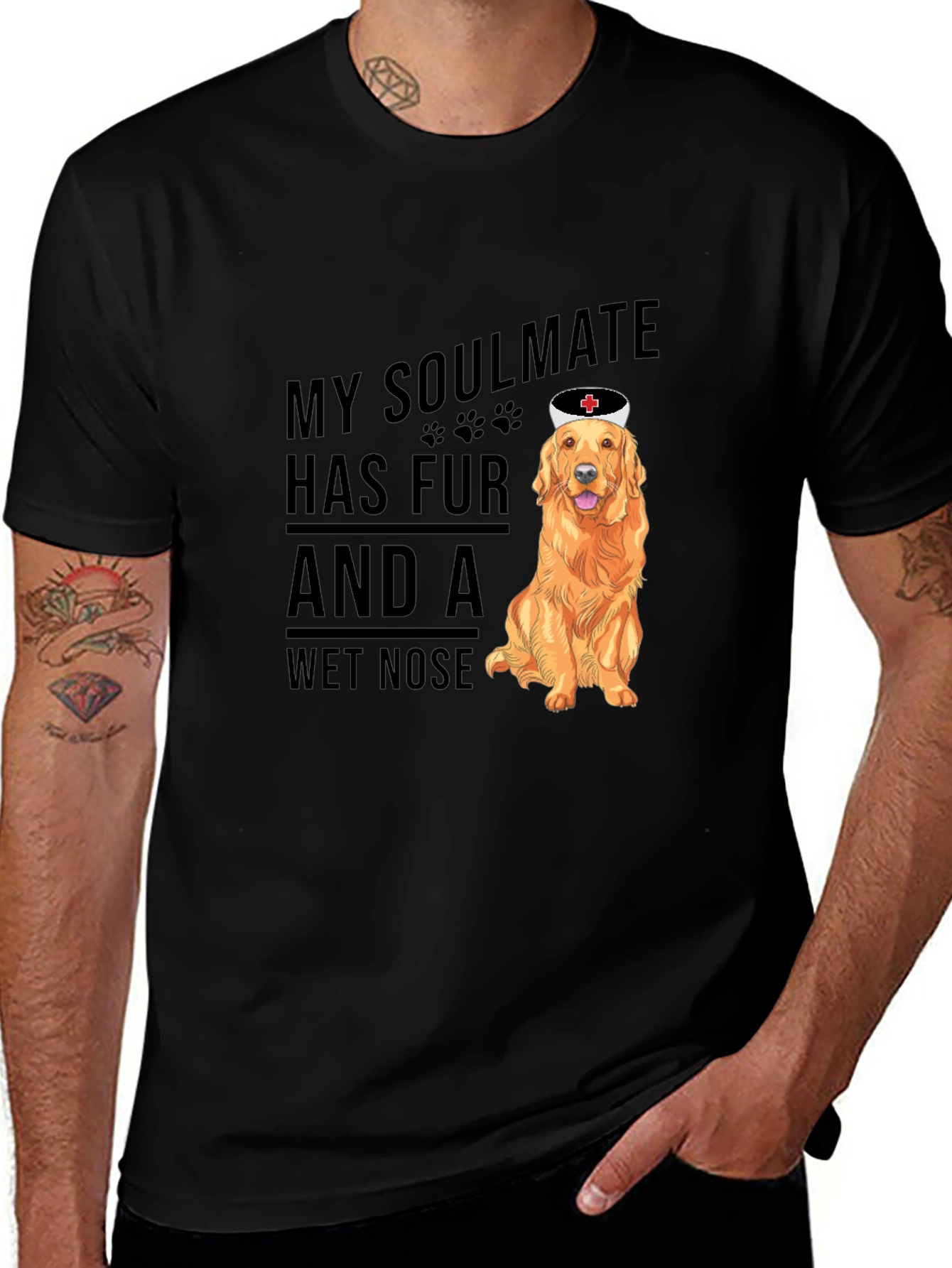 Variant 22 of Soulmate Dog T-Shirt: Furry Friend, Wet Nose