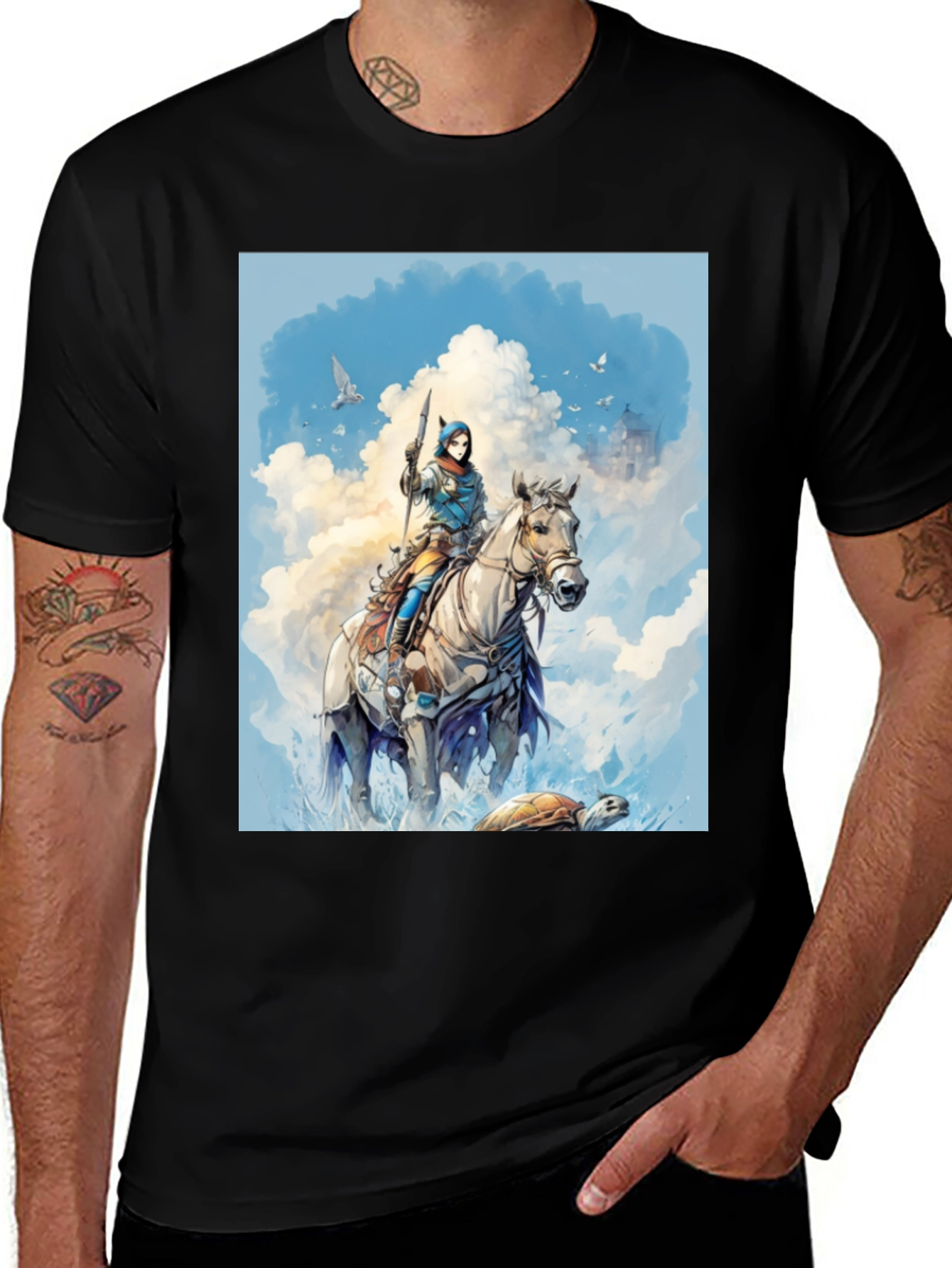 Variant 24 of Fantasy Warrior T-Shirt - Epic Quest Apparel