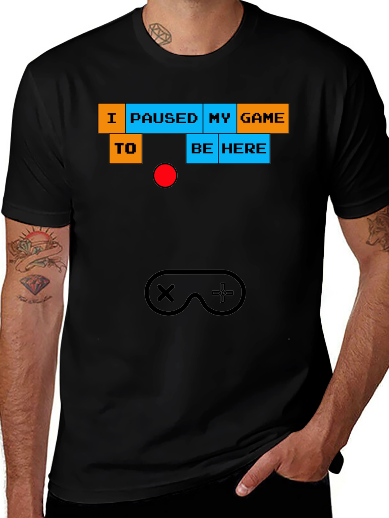 I Paused My Game to Be Here T-Shirt - Gamer Tee