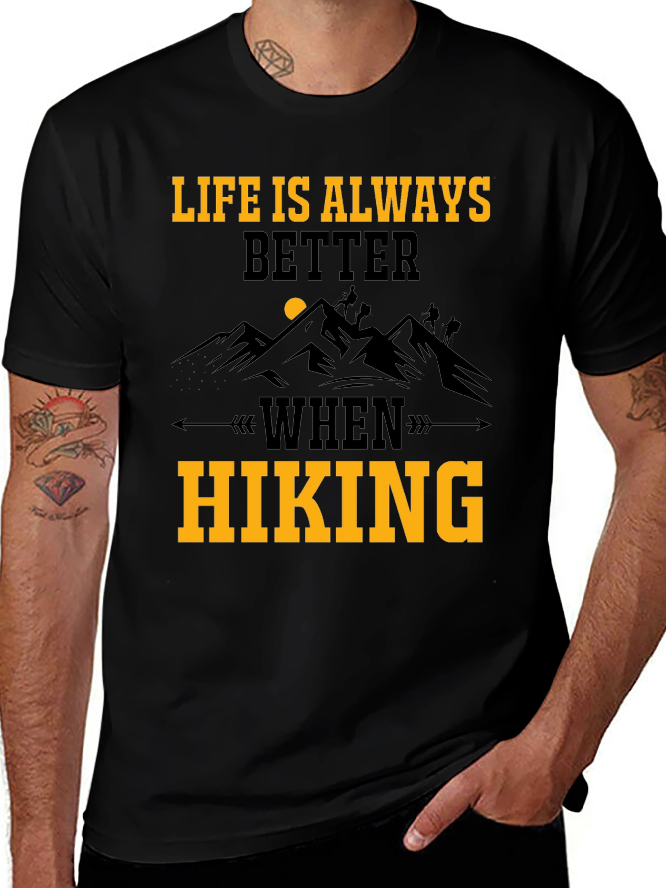 Variant 7 of Hiking Adventure T-Shirt - Life is Better When Hiking!