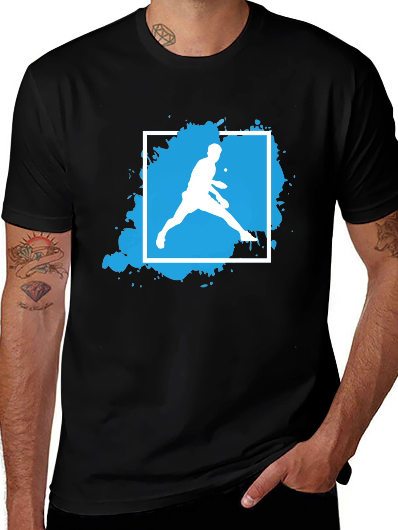 Variant 3 of Tennis Player Graphic Tee - Modern Sport Style