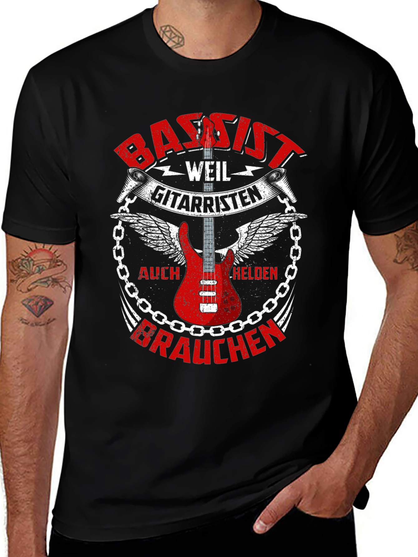 Bassist Guitarist Hero T-Shirt