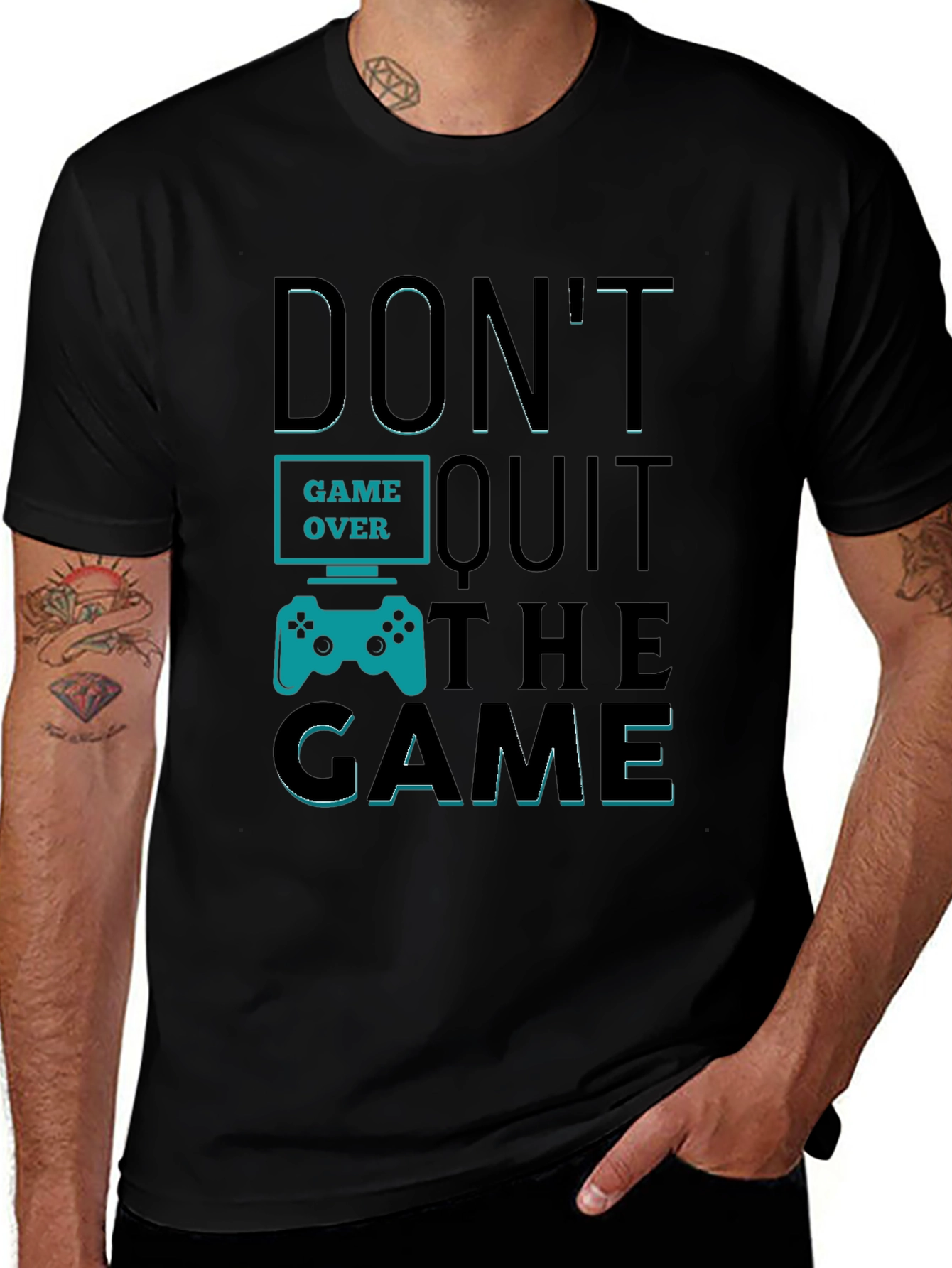 Variant 25 of Don't Quit The Game T-Shirt - Gamer Motivation Tee