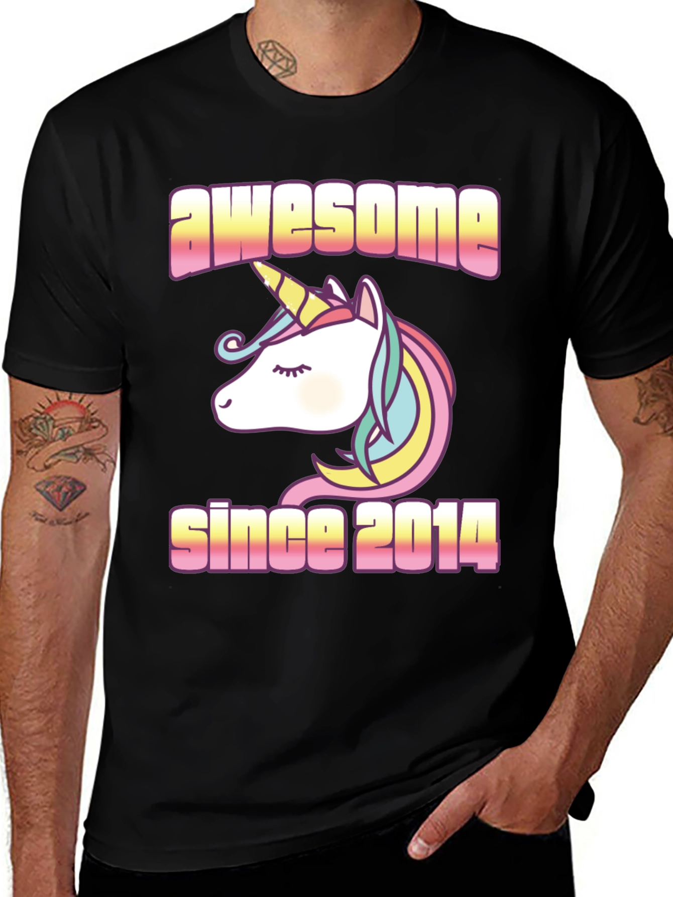 Awesome Since 2014 Unicorn T-Shirt