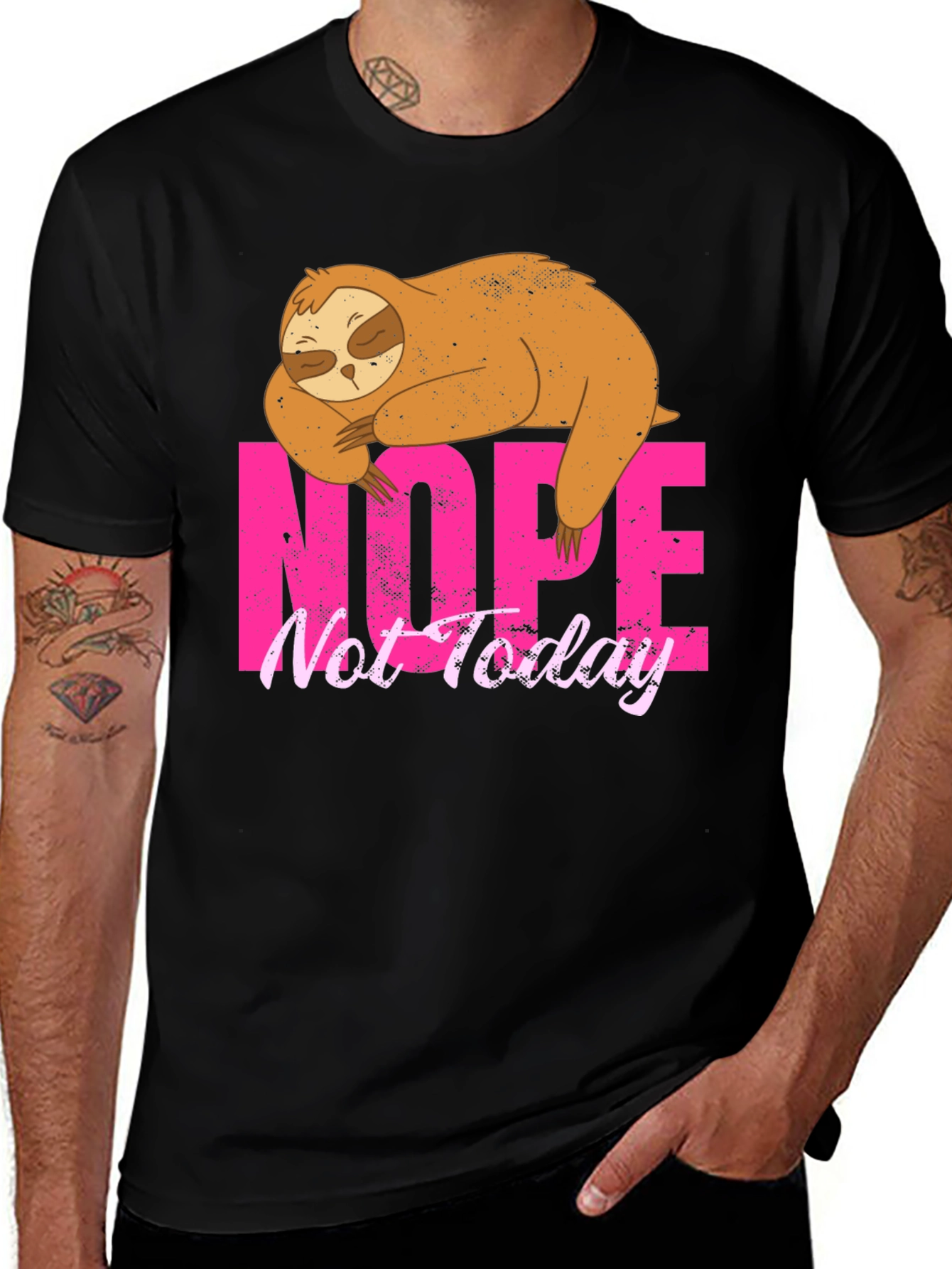 Variant 17 of Nope Not Today Sloth Graphic Tee