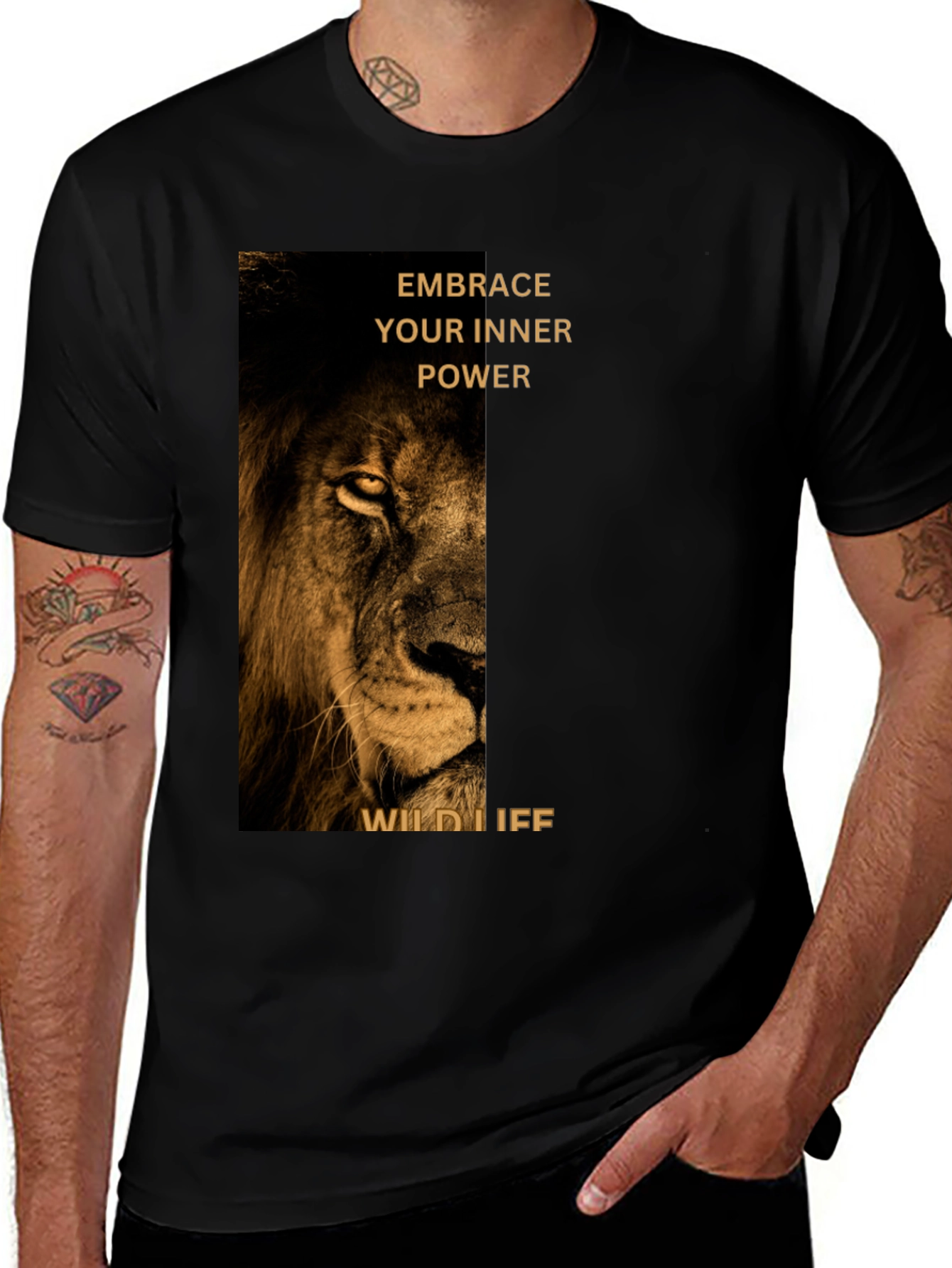 Variant 12 of Embrace Your Inner Power Lion Graphic Tee