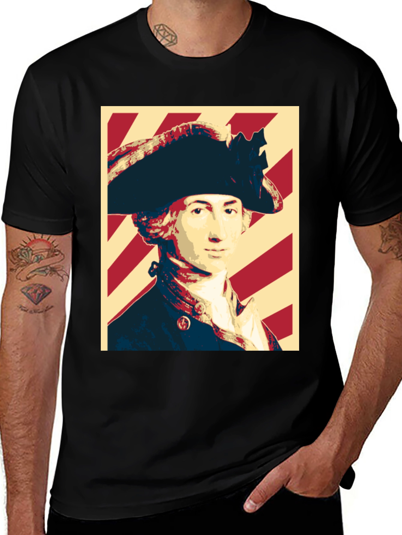 Variant 10 of Revolutionary War Inspired Graphic T-Shirt