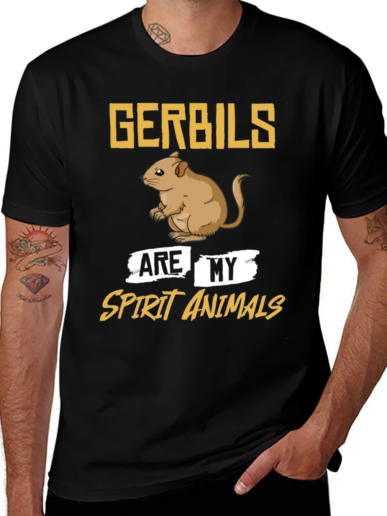 Variant 26 of Gerbil Spirit Animal T-Shirt