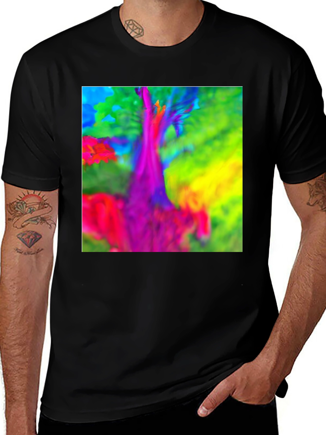 Variant 4 of Vibrant Tree Graphic T-Shirt
