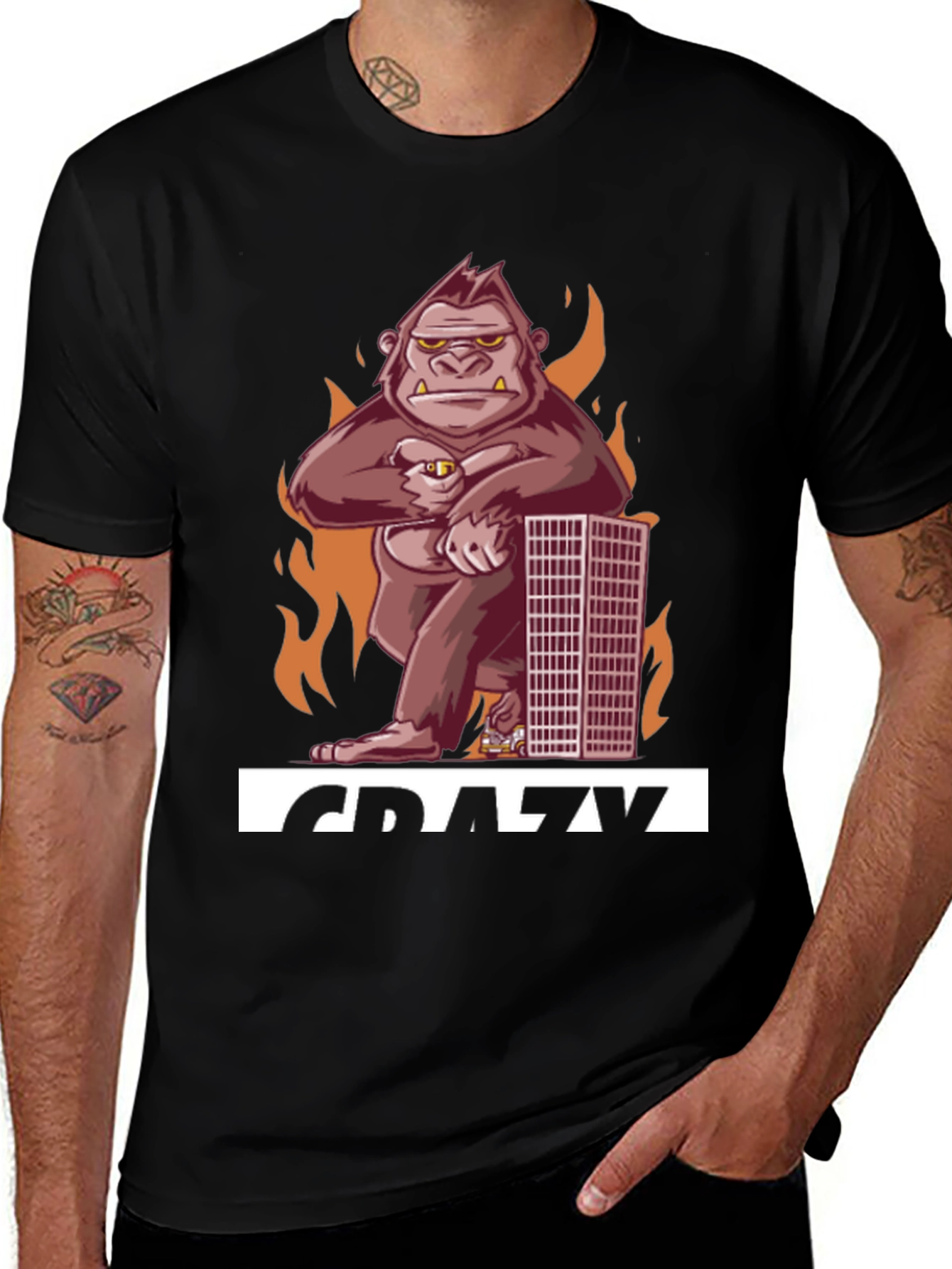 Variant 14 of Crazy King Kong T-Shirt