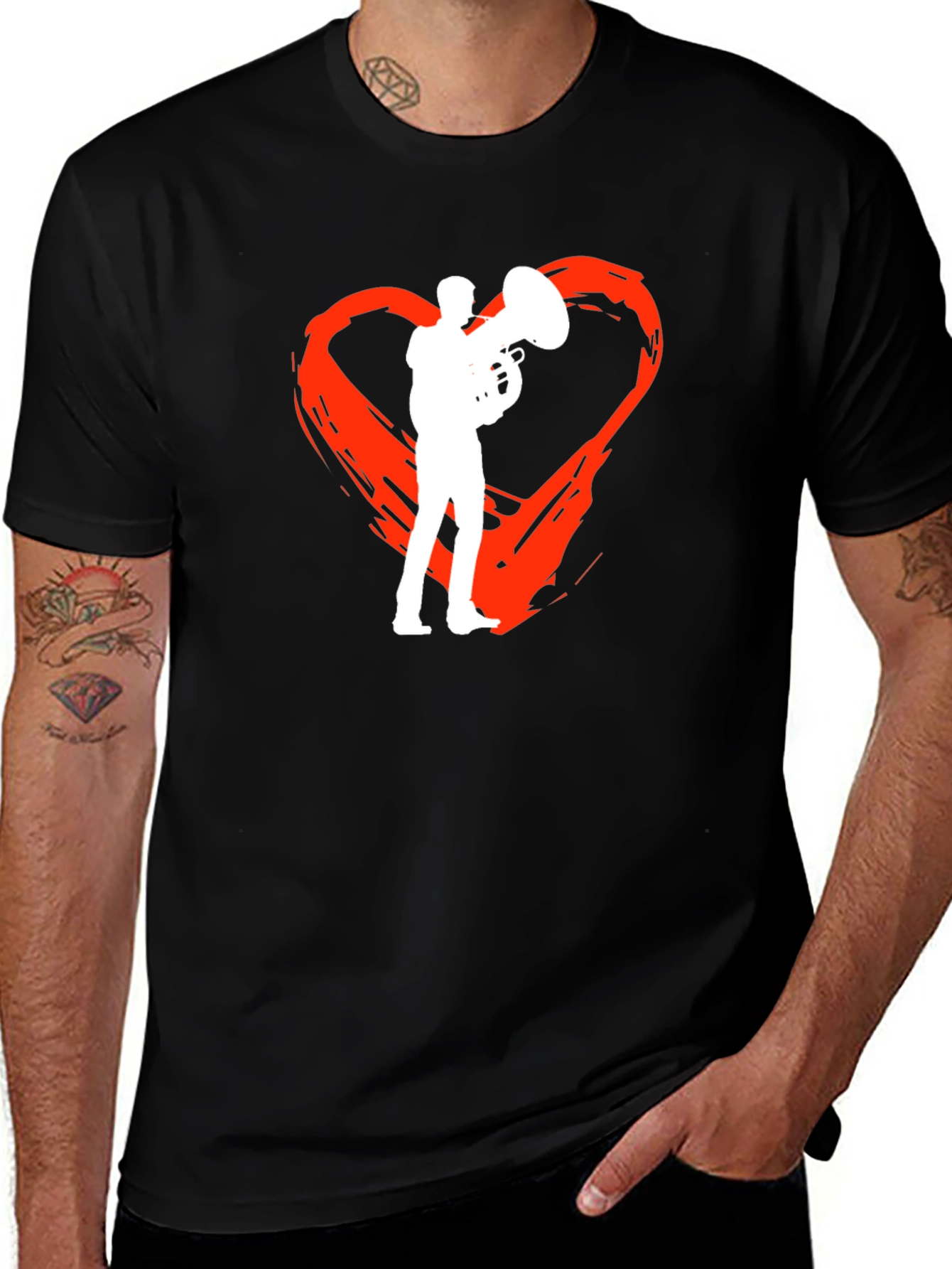 Variant 12 of Tuba Heartbeat T-Shirt