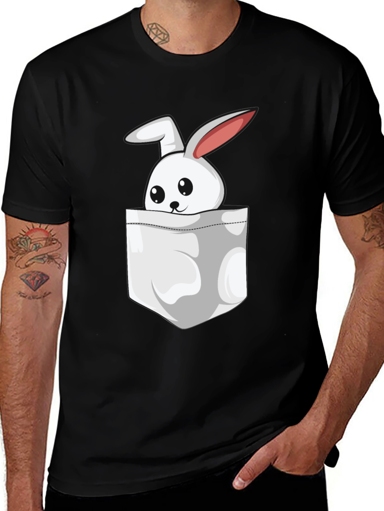 Variant 11 of Bunny Pocket Graphic Tee