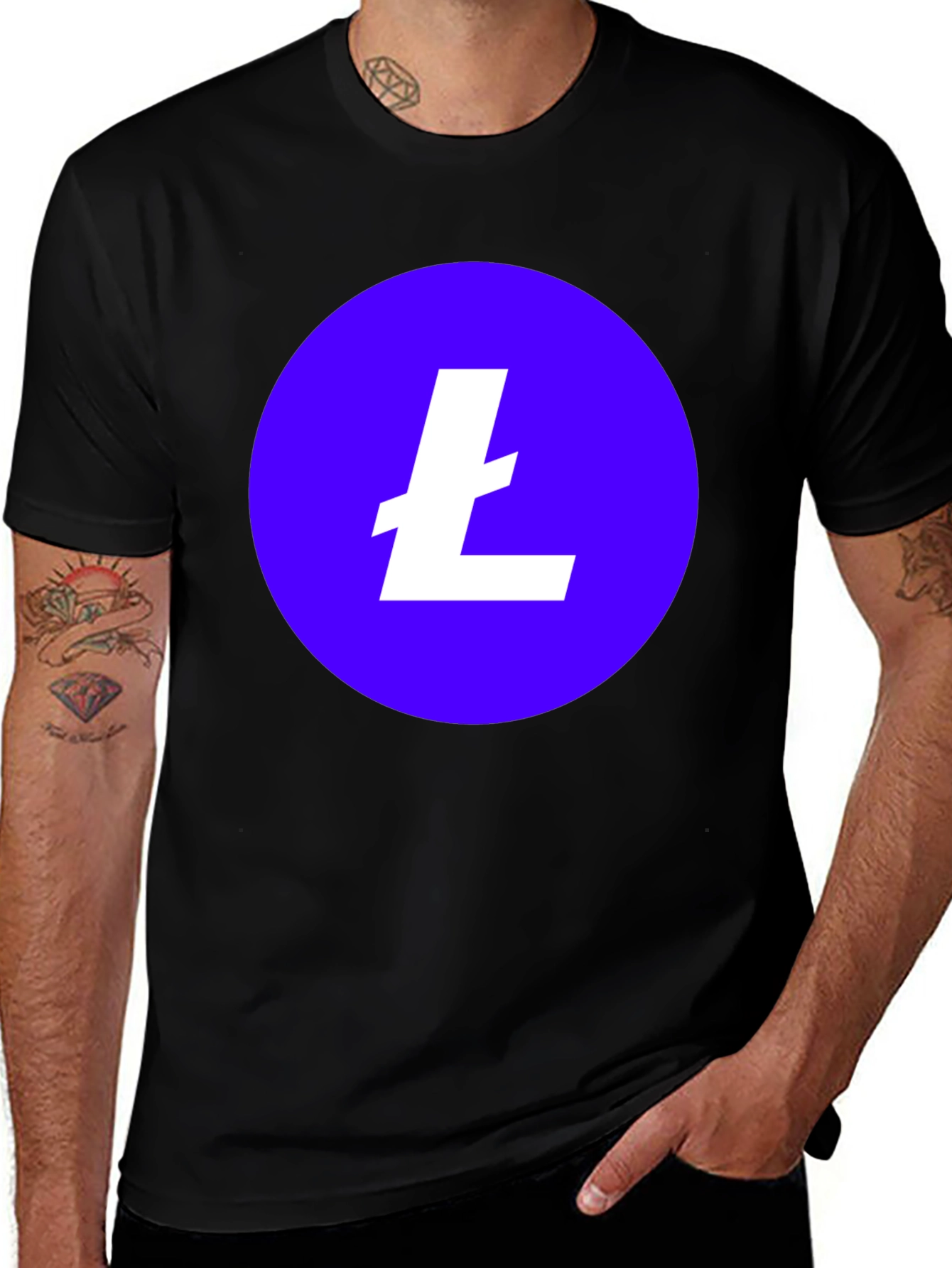 Litecoin Crypto T-Shirt - Black