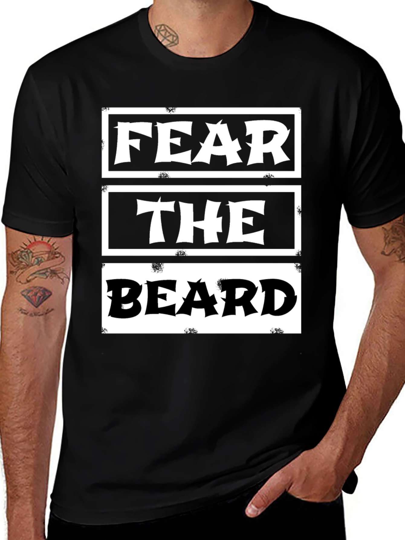 Variant 16 of Fear The Beard Graphic T-Shirt
