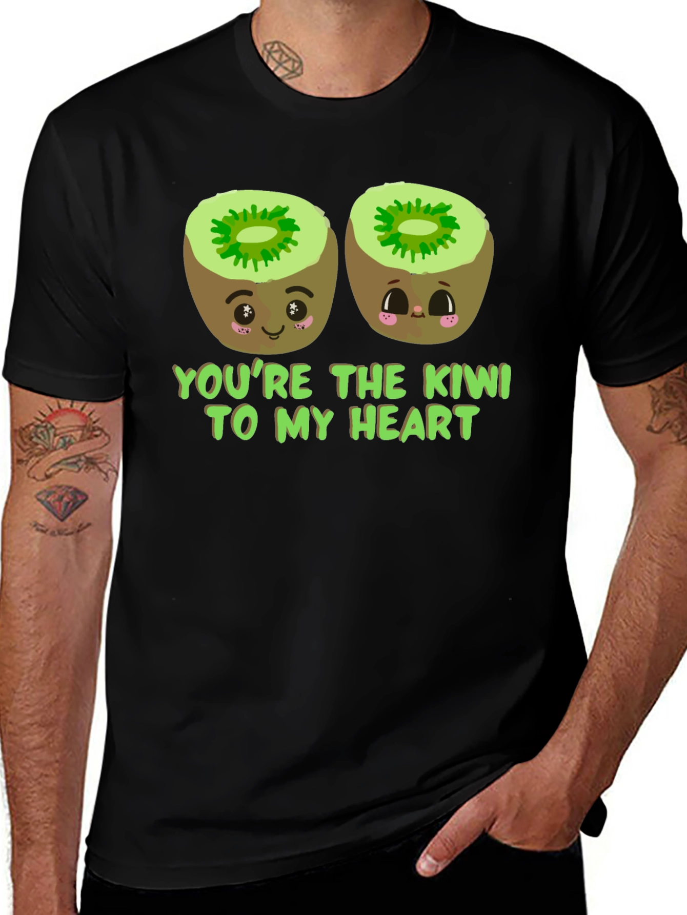 Variant 28 of Kiwi Heart Graphic T-Shirt