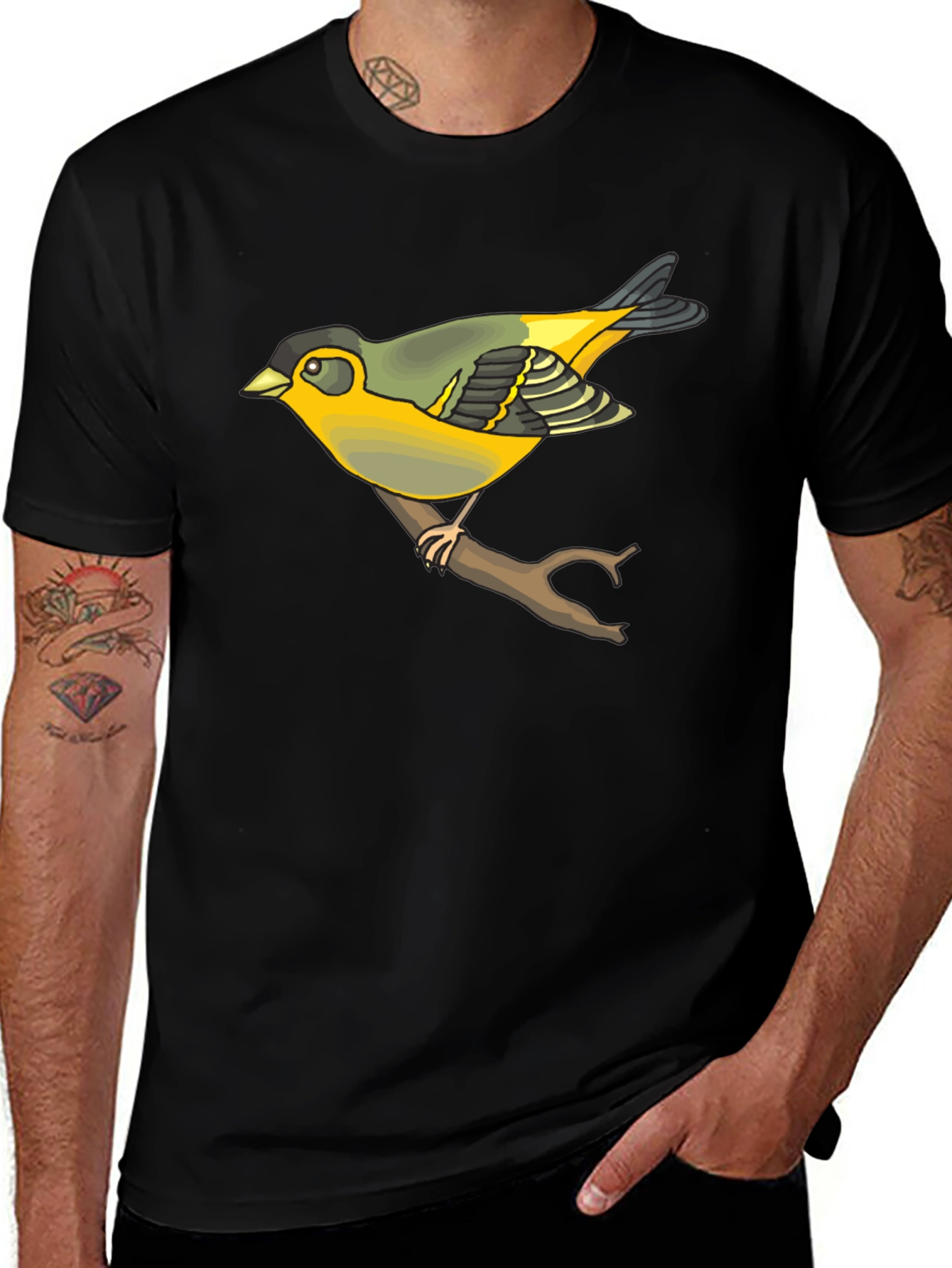 Bird Graphic T-Shirt - Stylish Casual Wear
