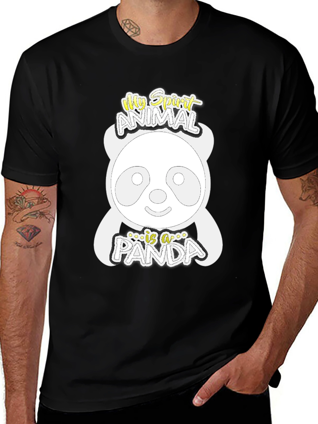 Variant 14 of My Spirit Animal is a Panda Graphic Tee