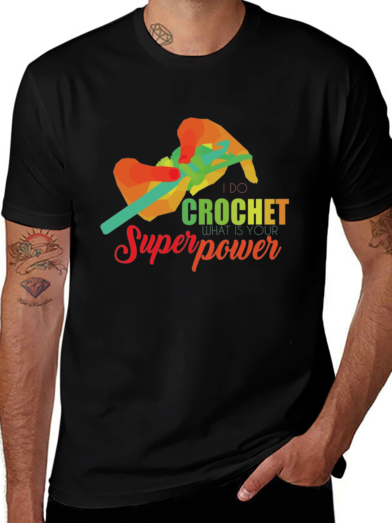 Variant 23 of Crochet Superpower T-Shirt - Hobby Knit Tee