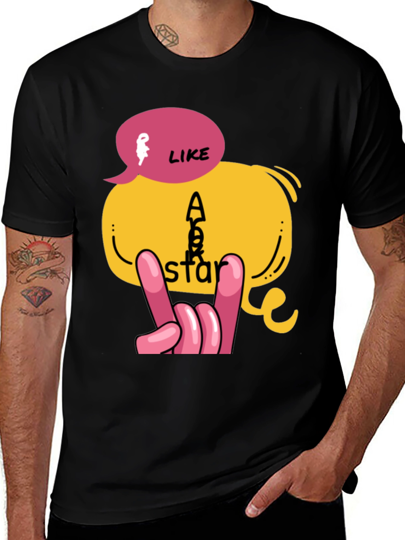 Variant 13 of Rockstar Graphic T-Shirt - Like a Star