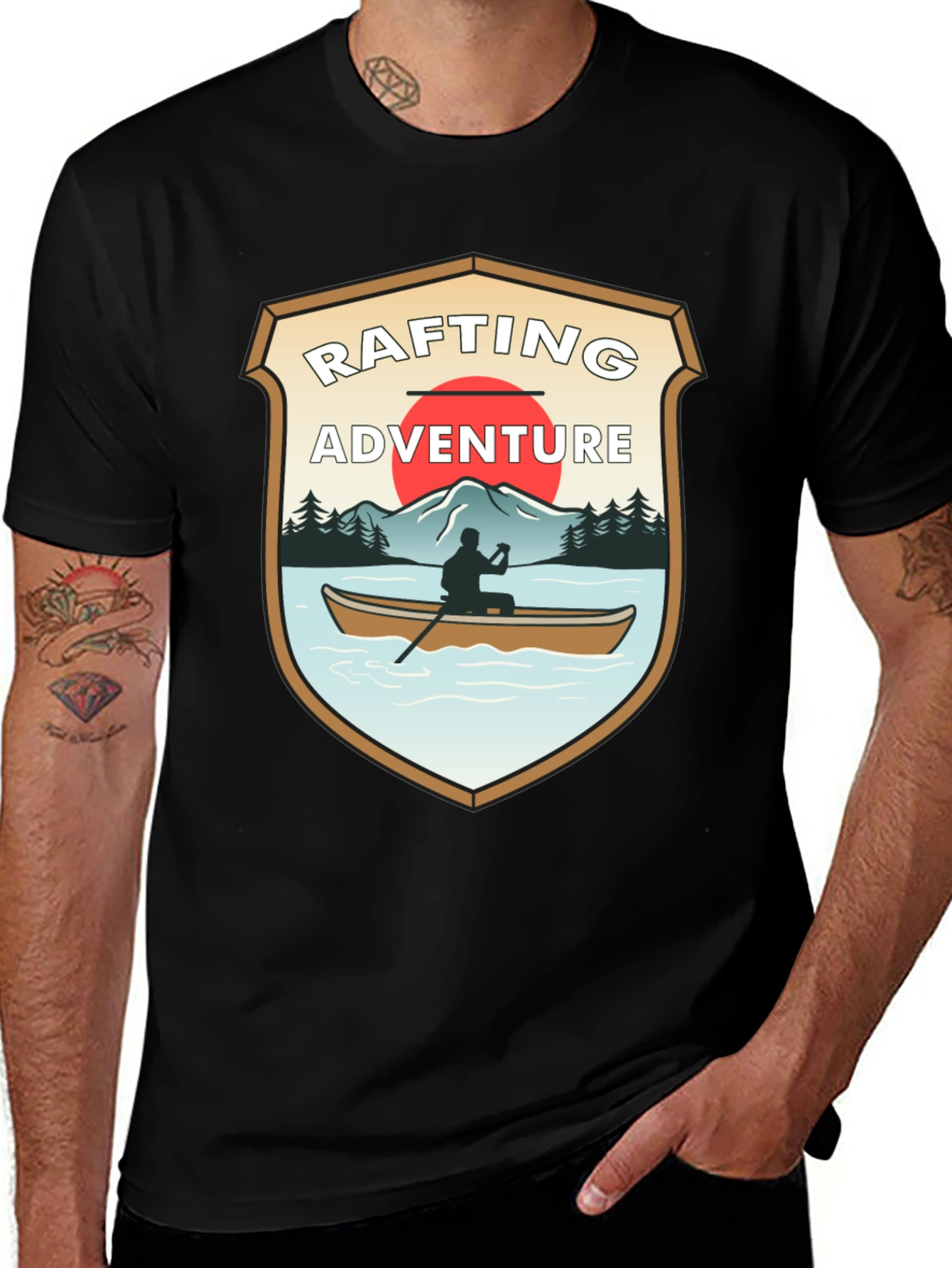 Variant 19 of Rafting Adventure Graphic T-Shirt - Outdoor Style