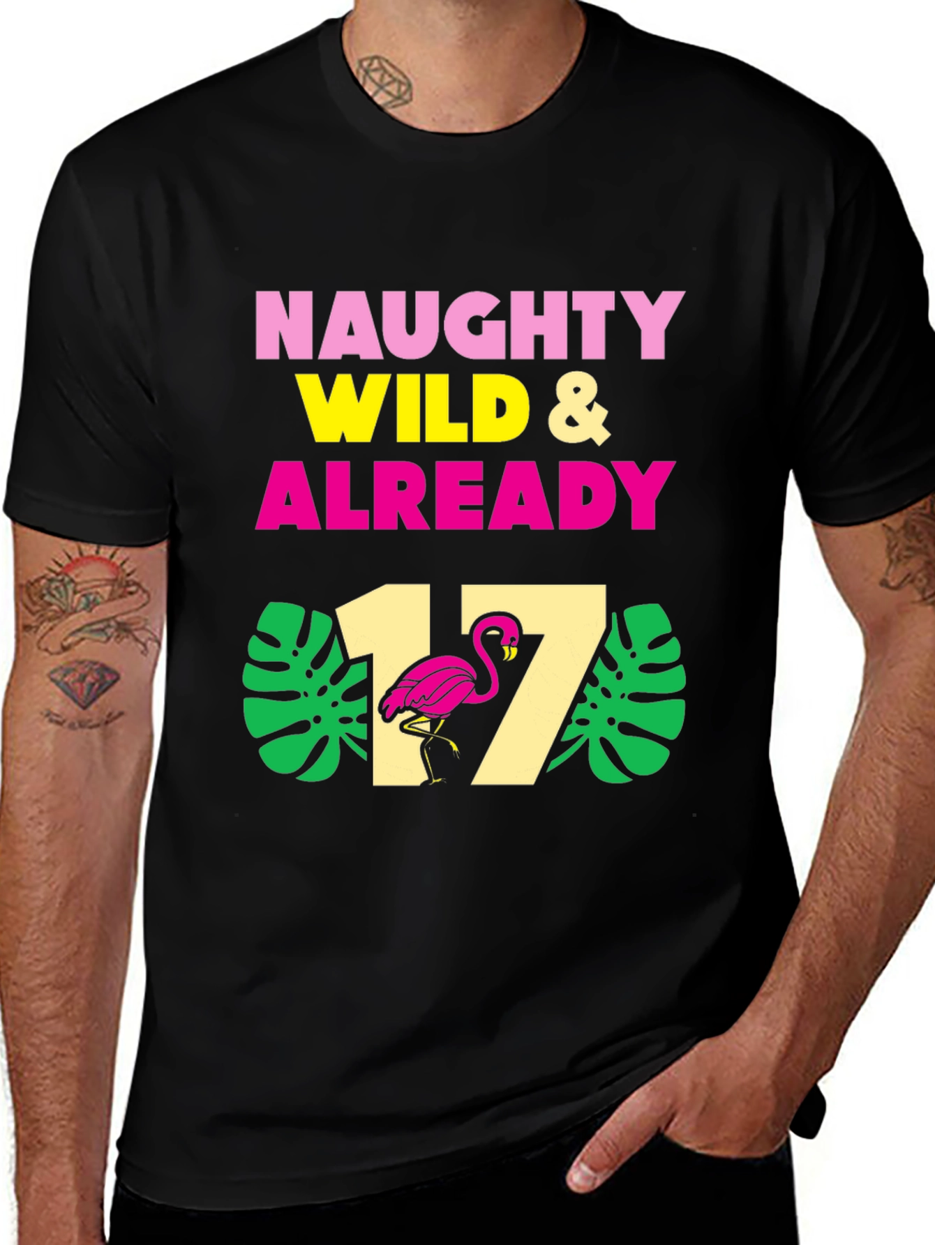 Variant 16 of Naughty Wild & Already 17 T-Shirt