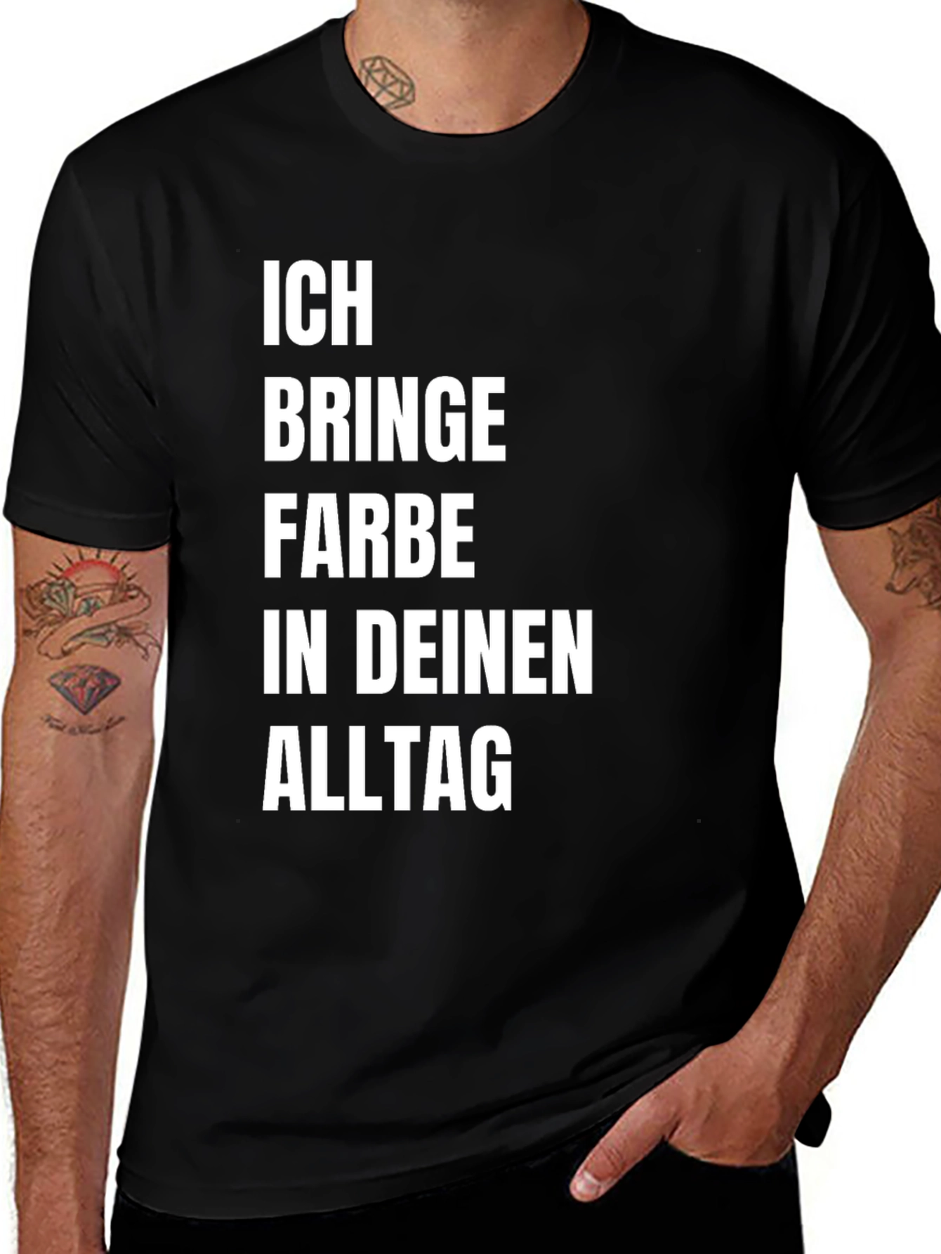 Variant 16 of Ich Bring Farbe T-Shirt - Add Color to Your Life